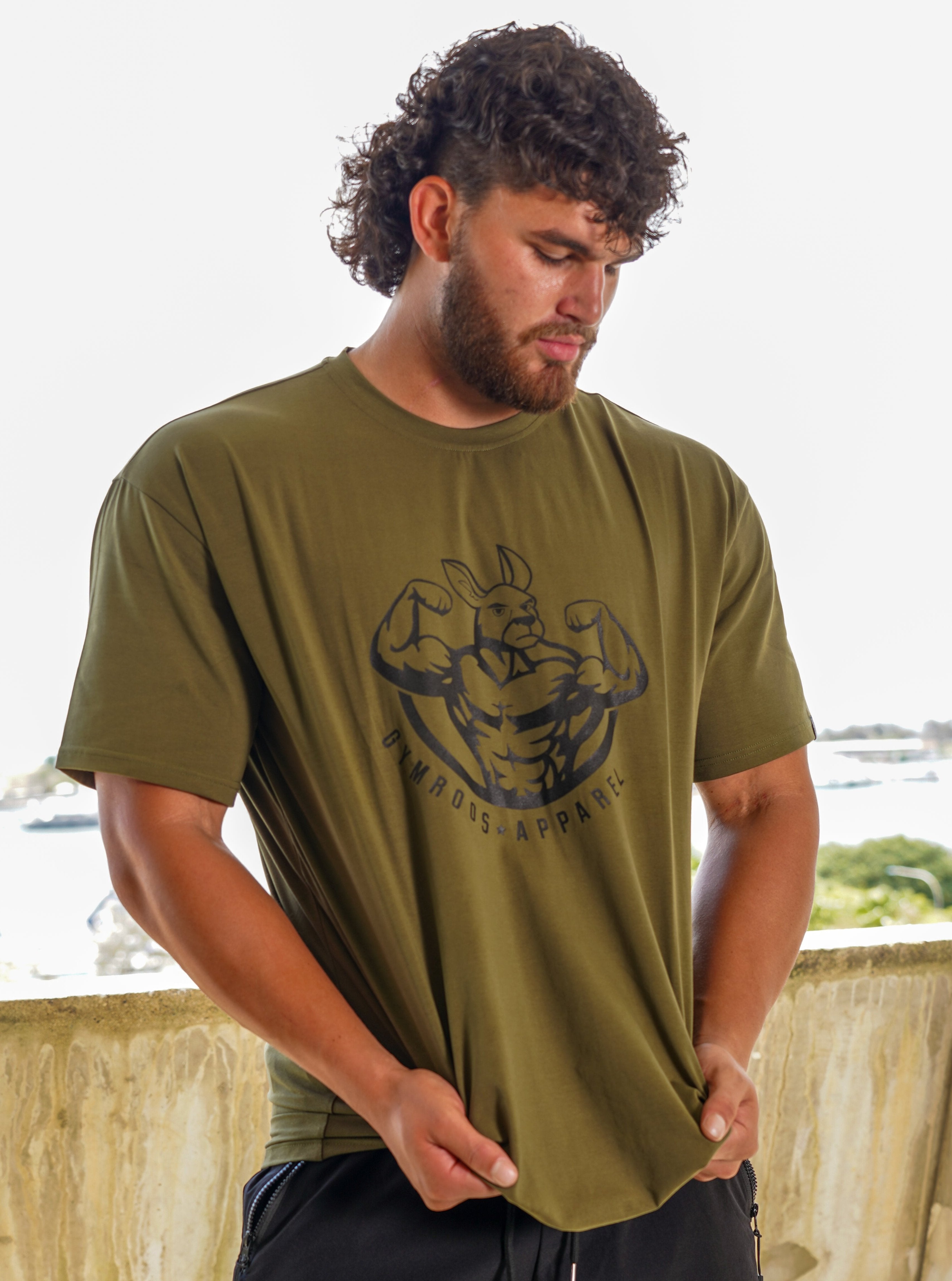 Roo Pump Tee - Olive