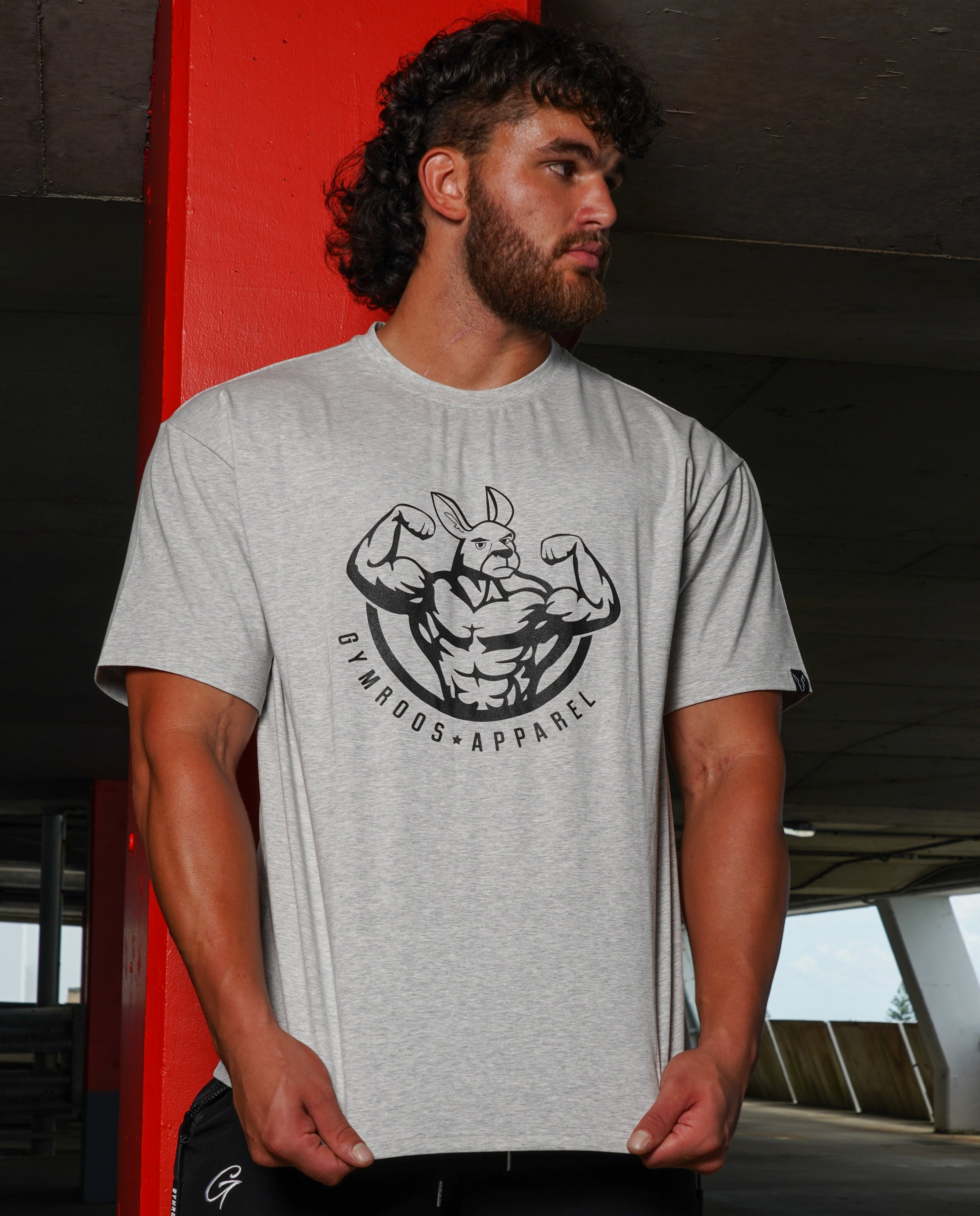 Roo Pump Tee - Grey