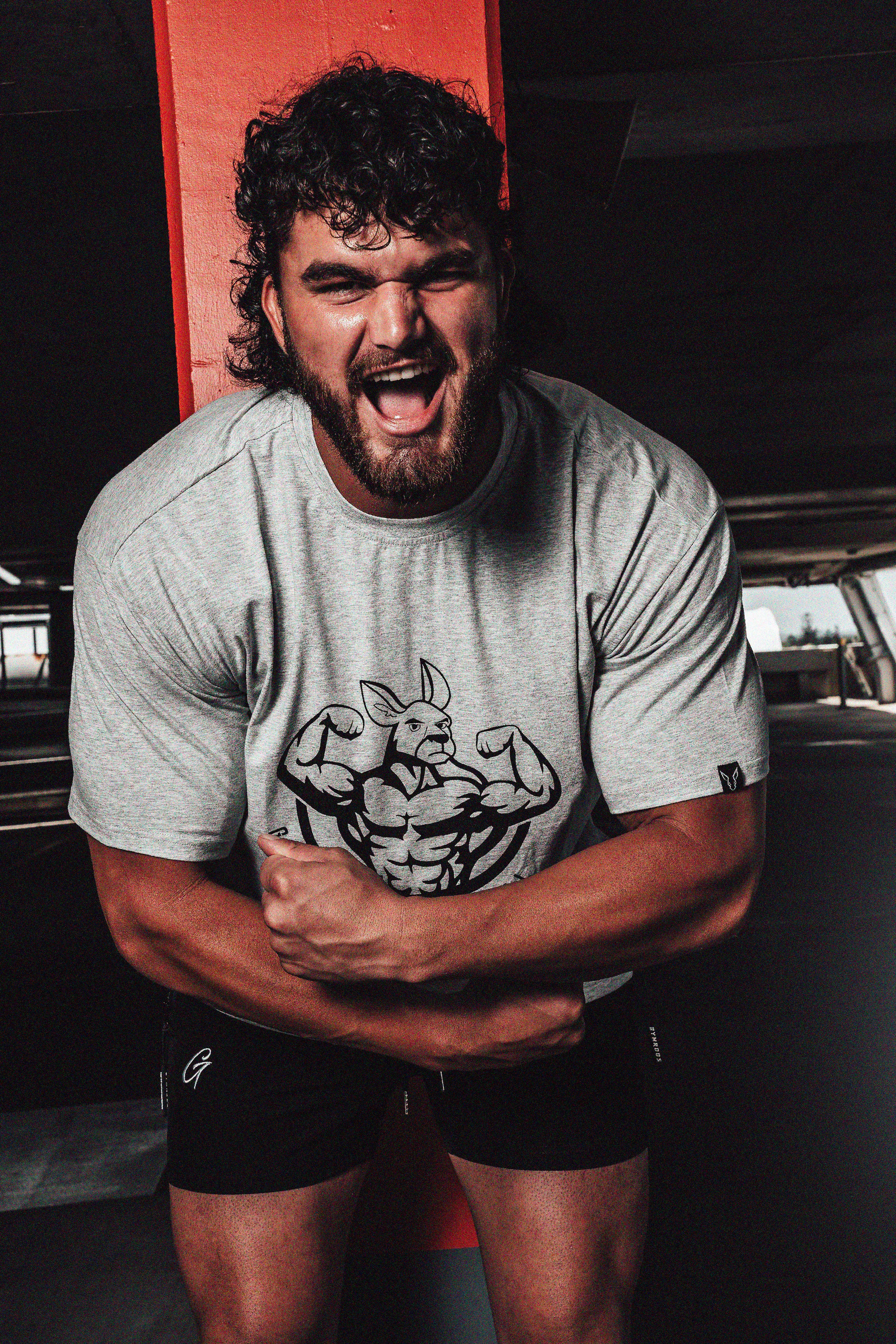 Roo Pump Tee - Grey