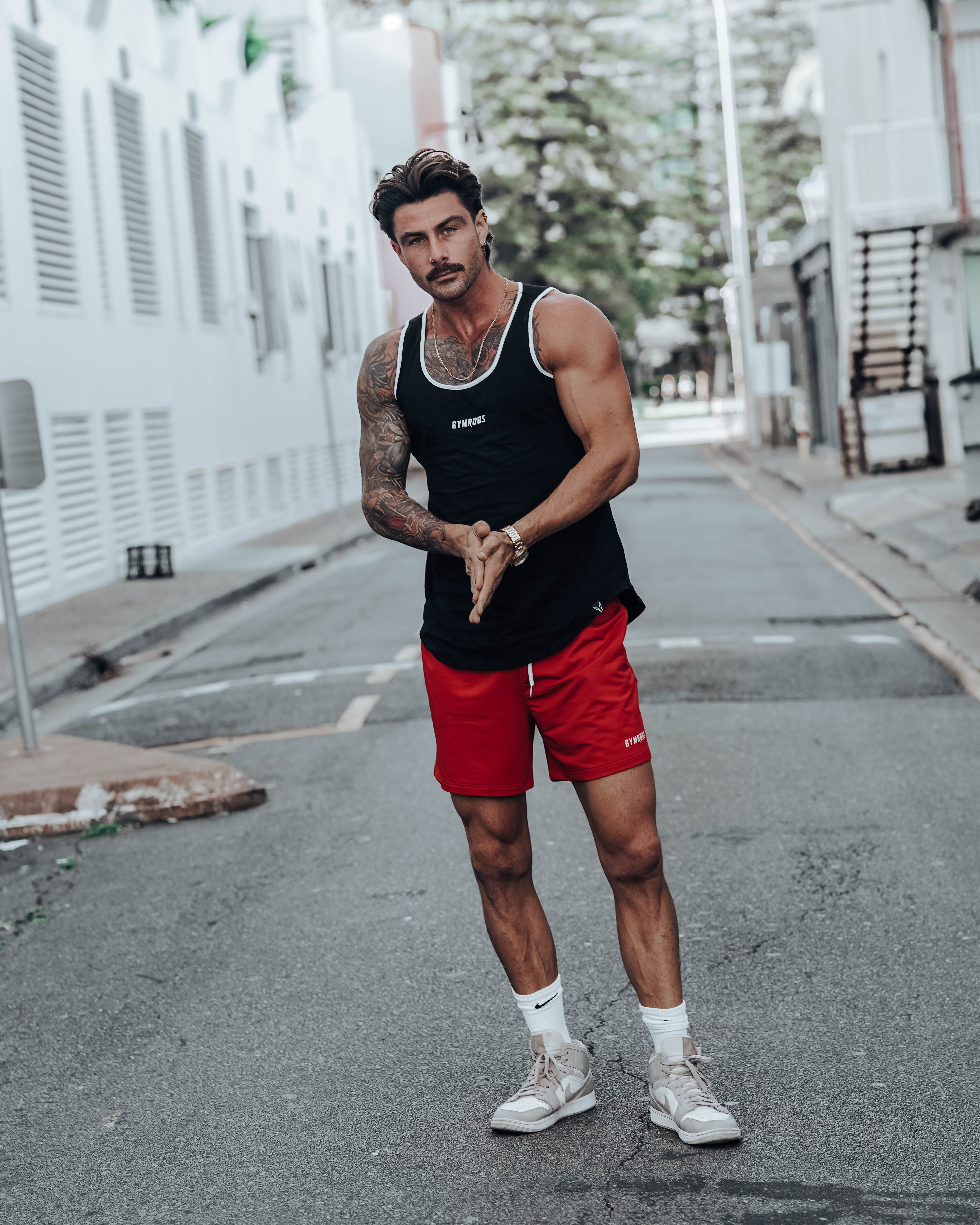 Culture Fitted Tank - Black - GYMROOS