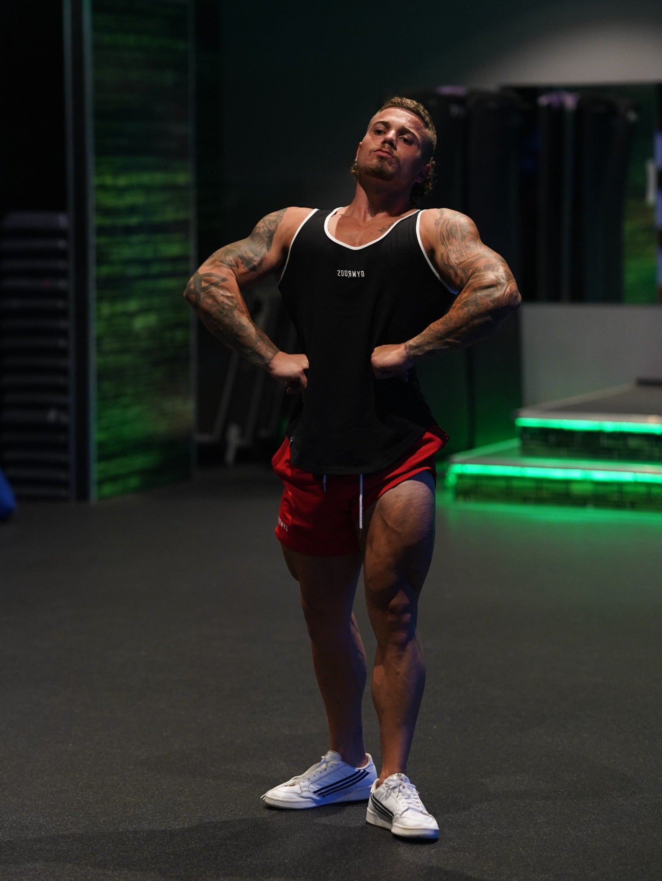 Culture Fitted Tank - Black - GYMROOS