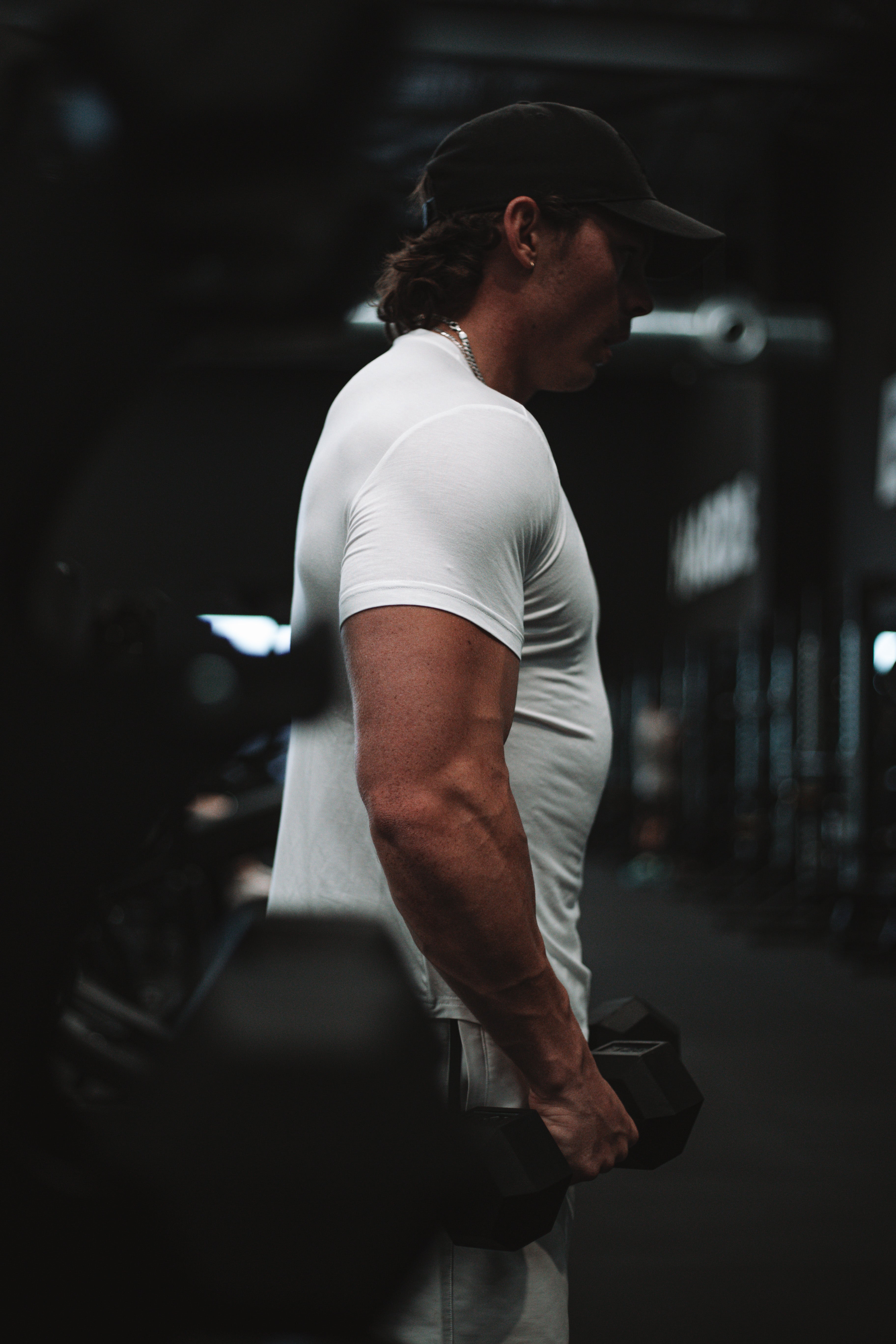 Culture Fitted Tee - White - GYMROOS