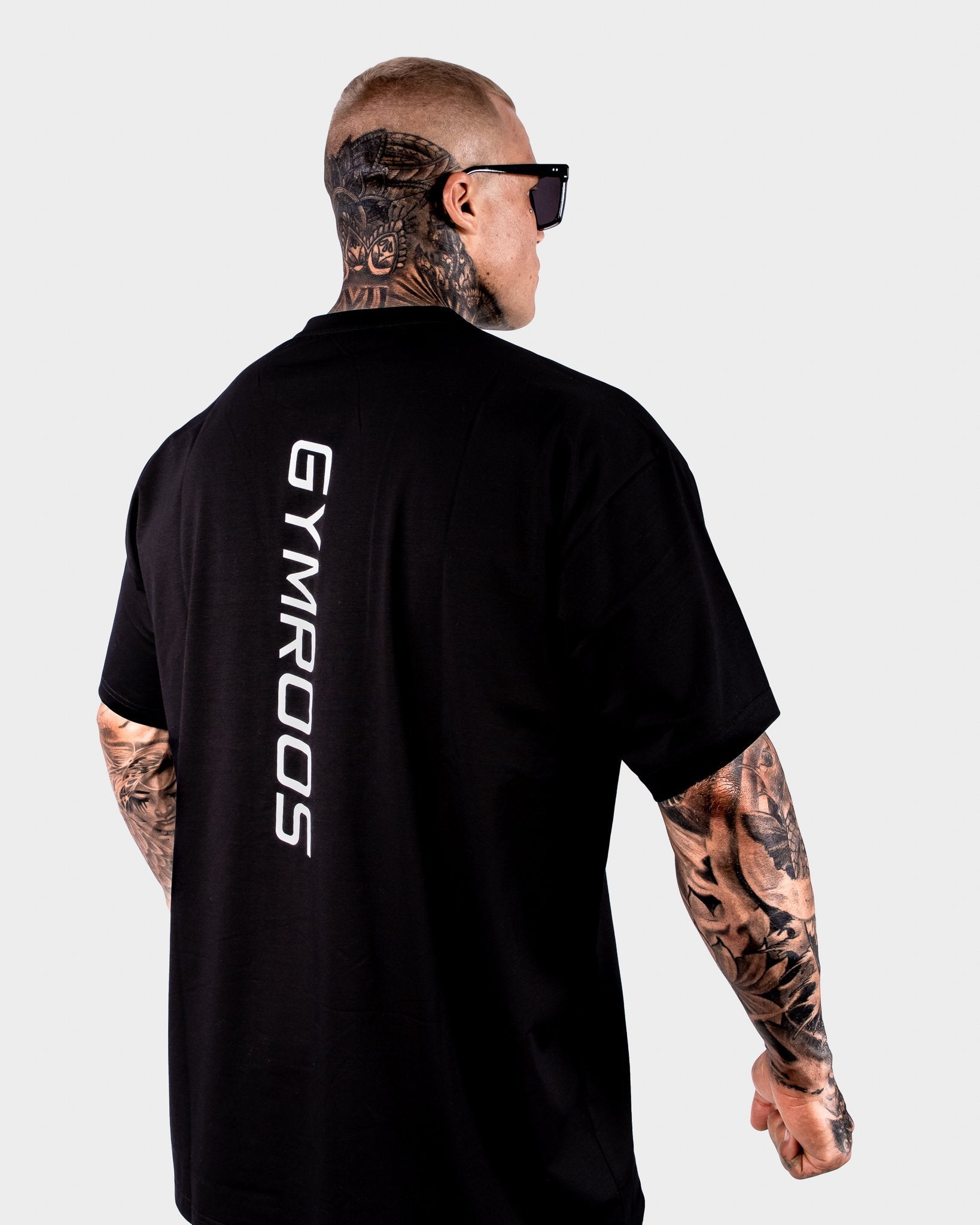 Erupt Oversized Tee - Black - GYMROOS