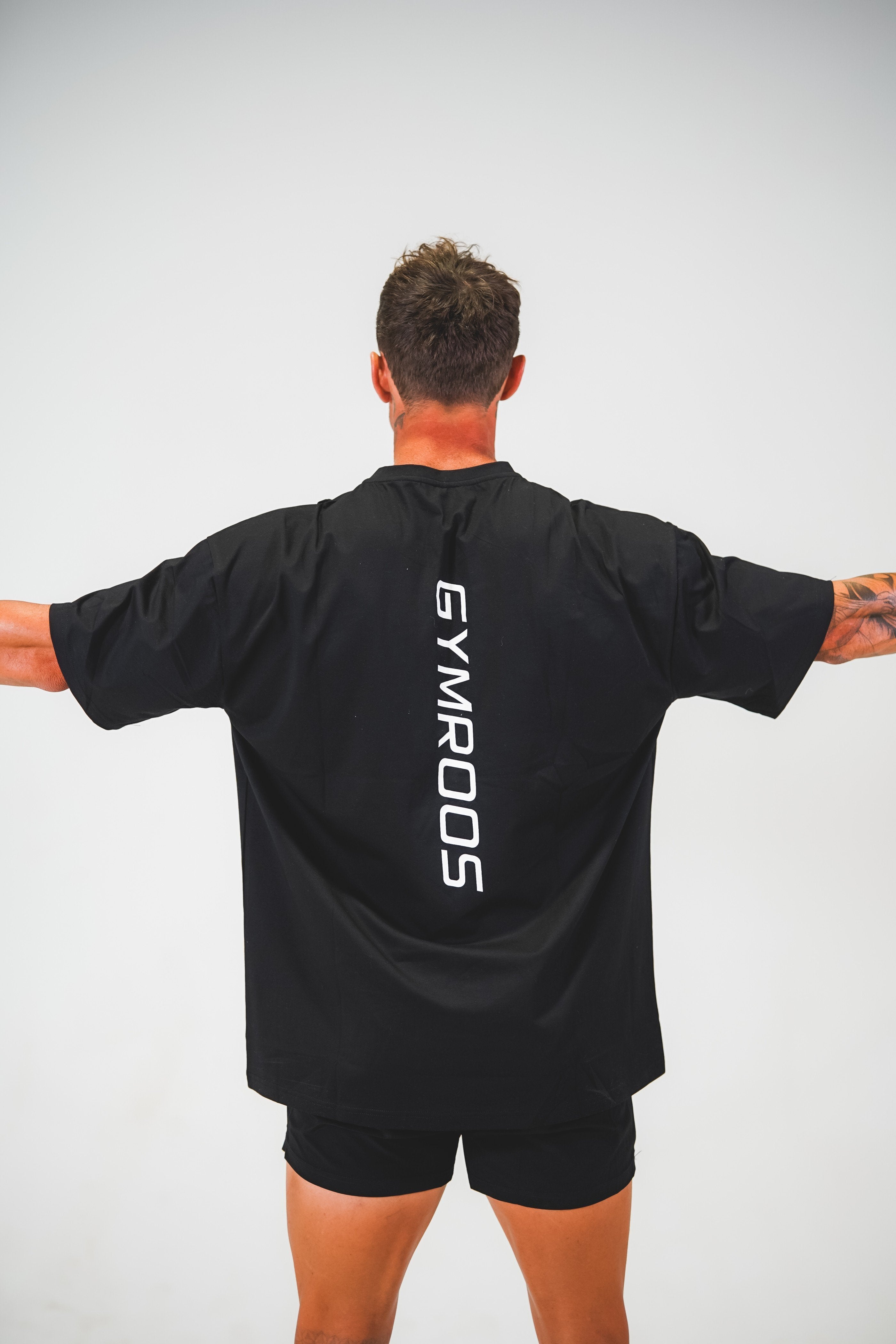Erupt Oversized Tee - Black - GYMROOS