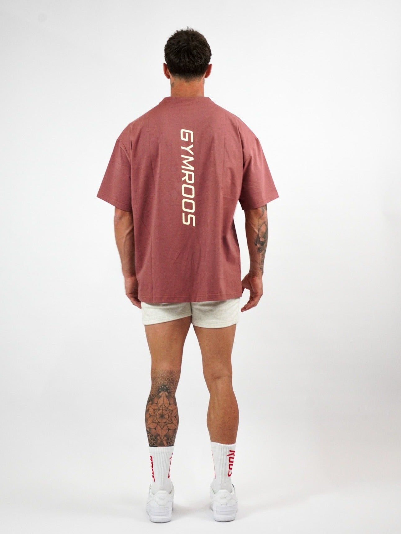 Erupt Oversized Tee - Brown - GYMROOS