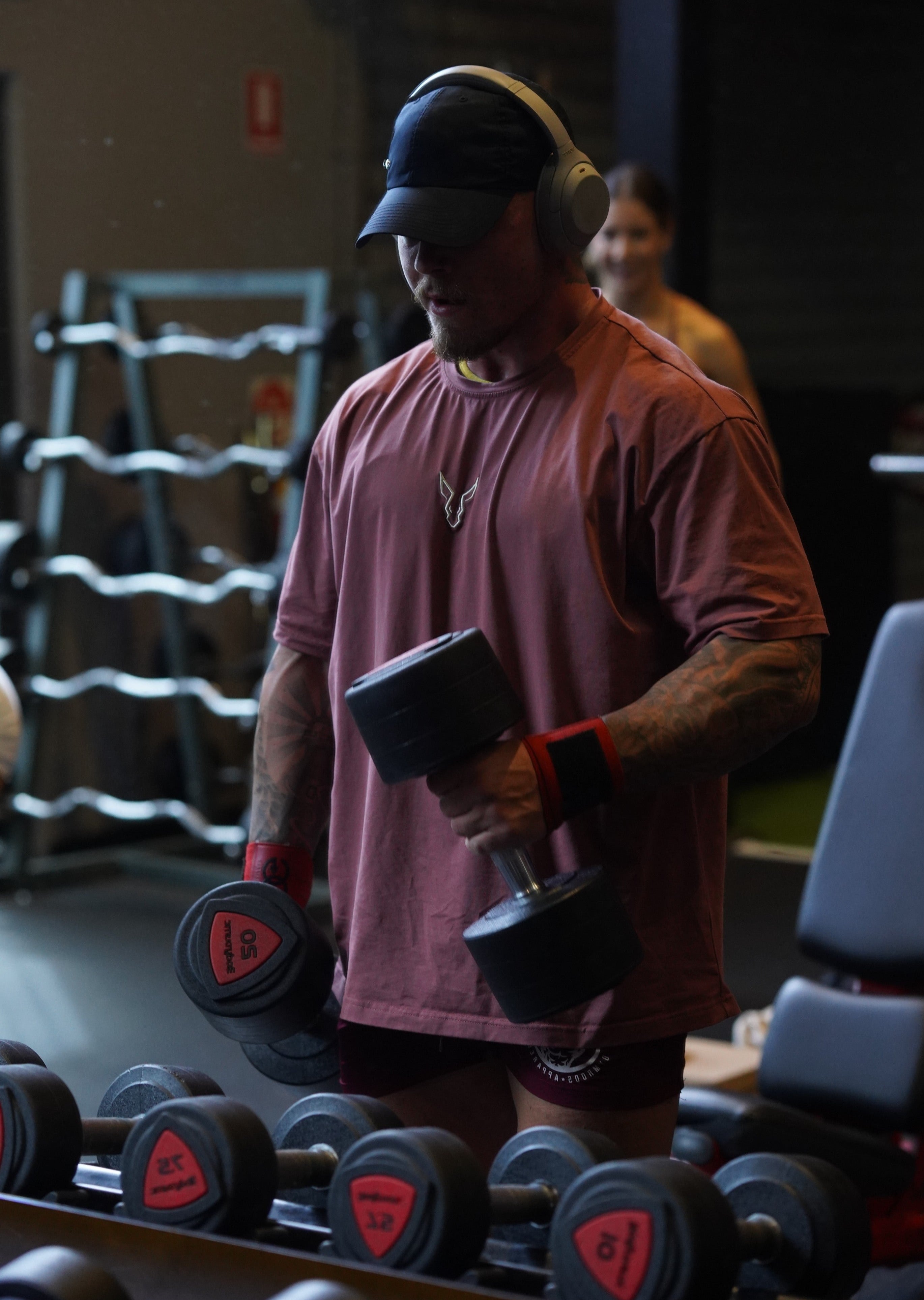 Erupt Oversized Tee - Brown - GYMROOS