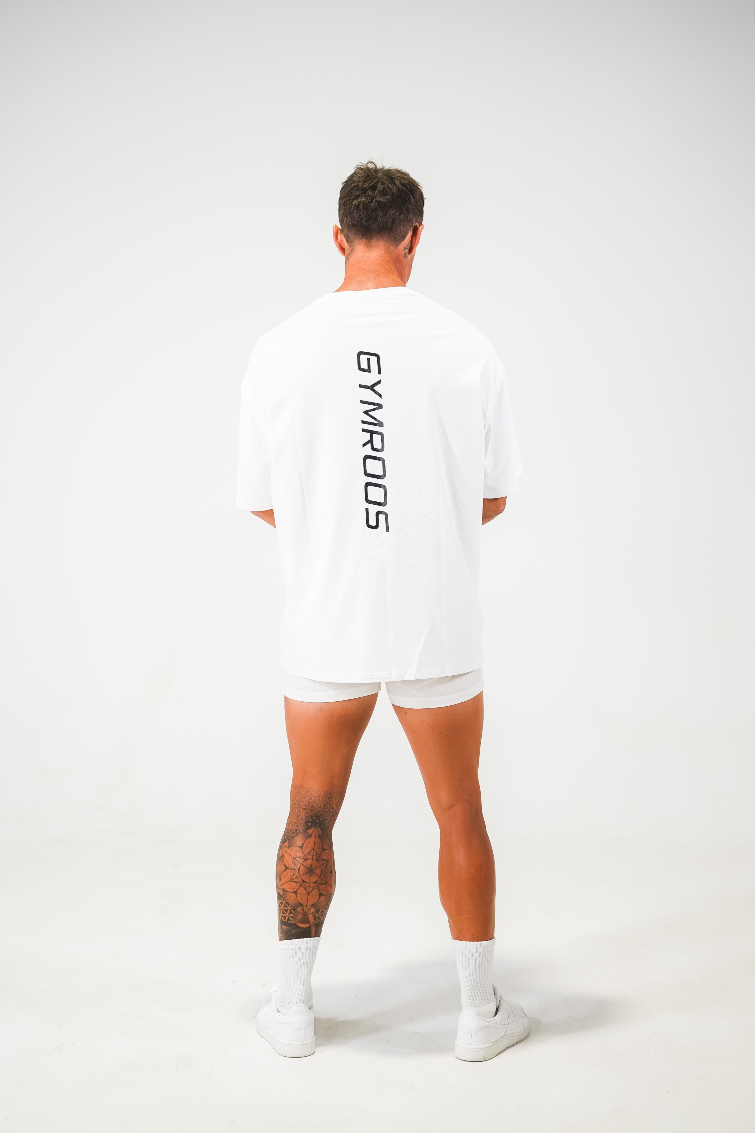 Erupt Oversized Tee - White - GYMROOS