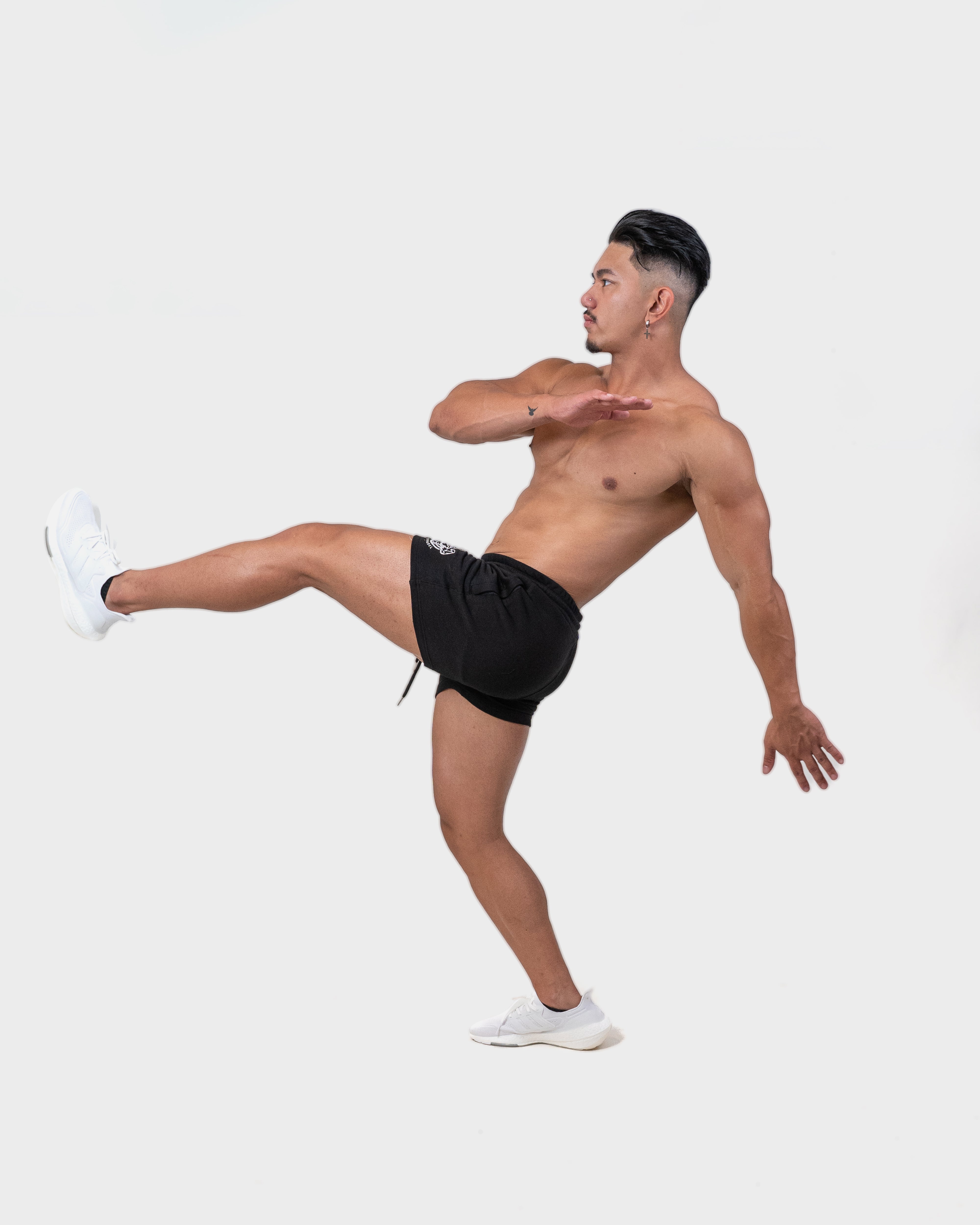 Kanga 5" Shorts - Black - GYMROOS