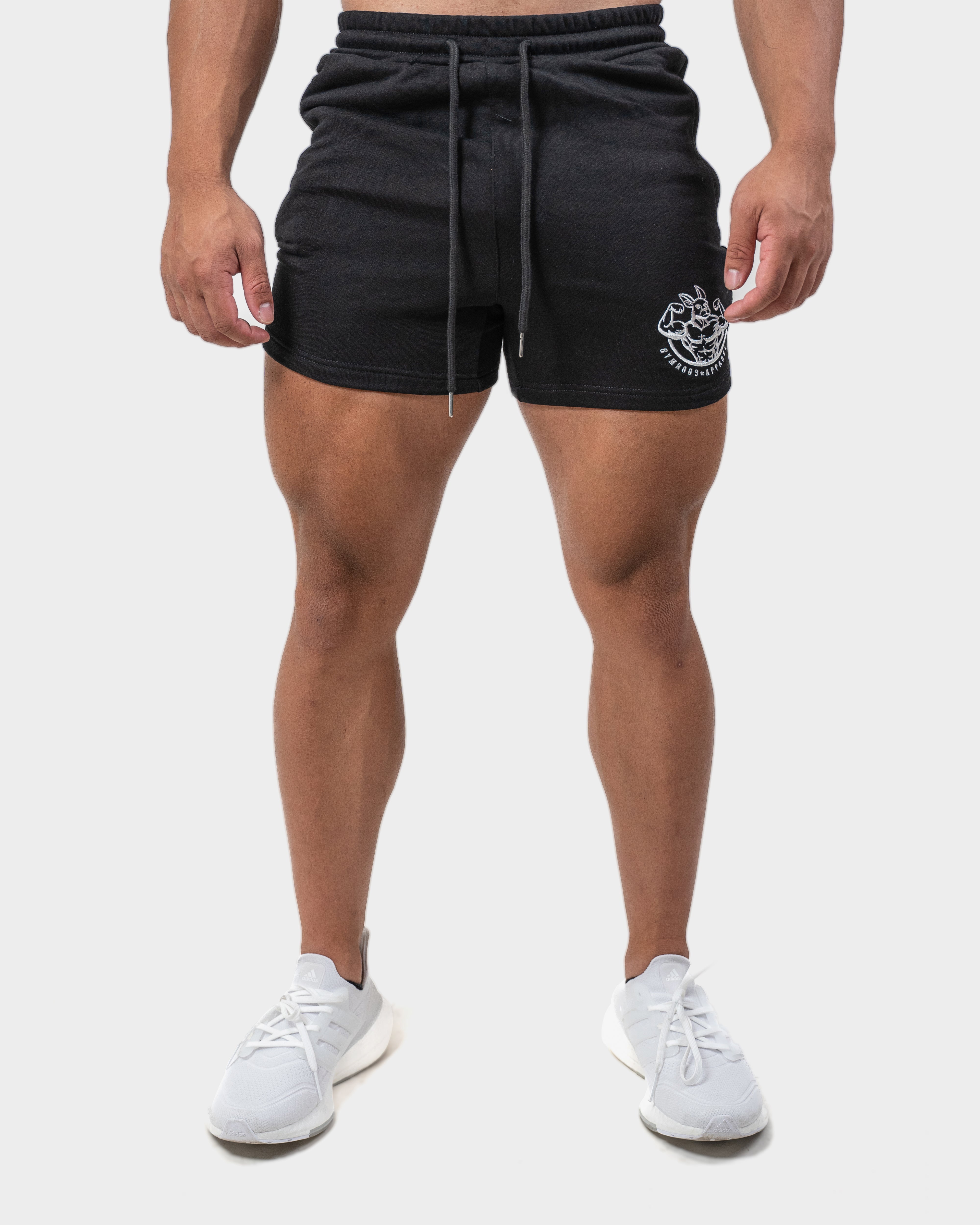 Kanga 5" Shorts - Black - GYMROOS