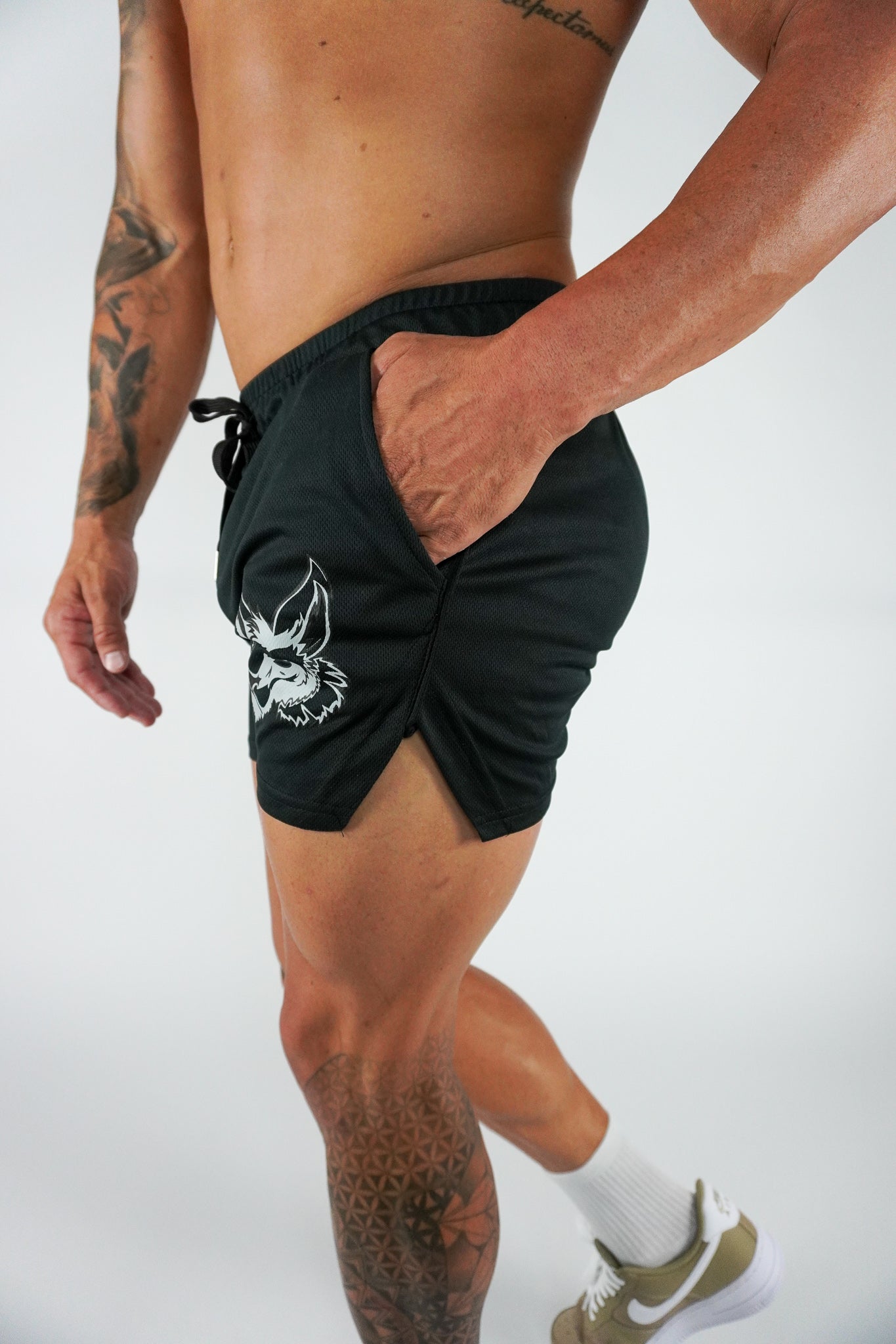Mesh Shorts - Black - GYMROOS