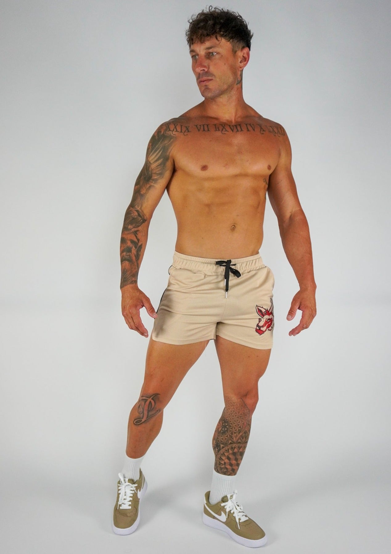 Mesh Shorts - Stone - GYMROOS