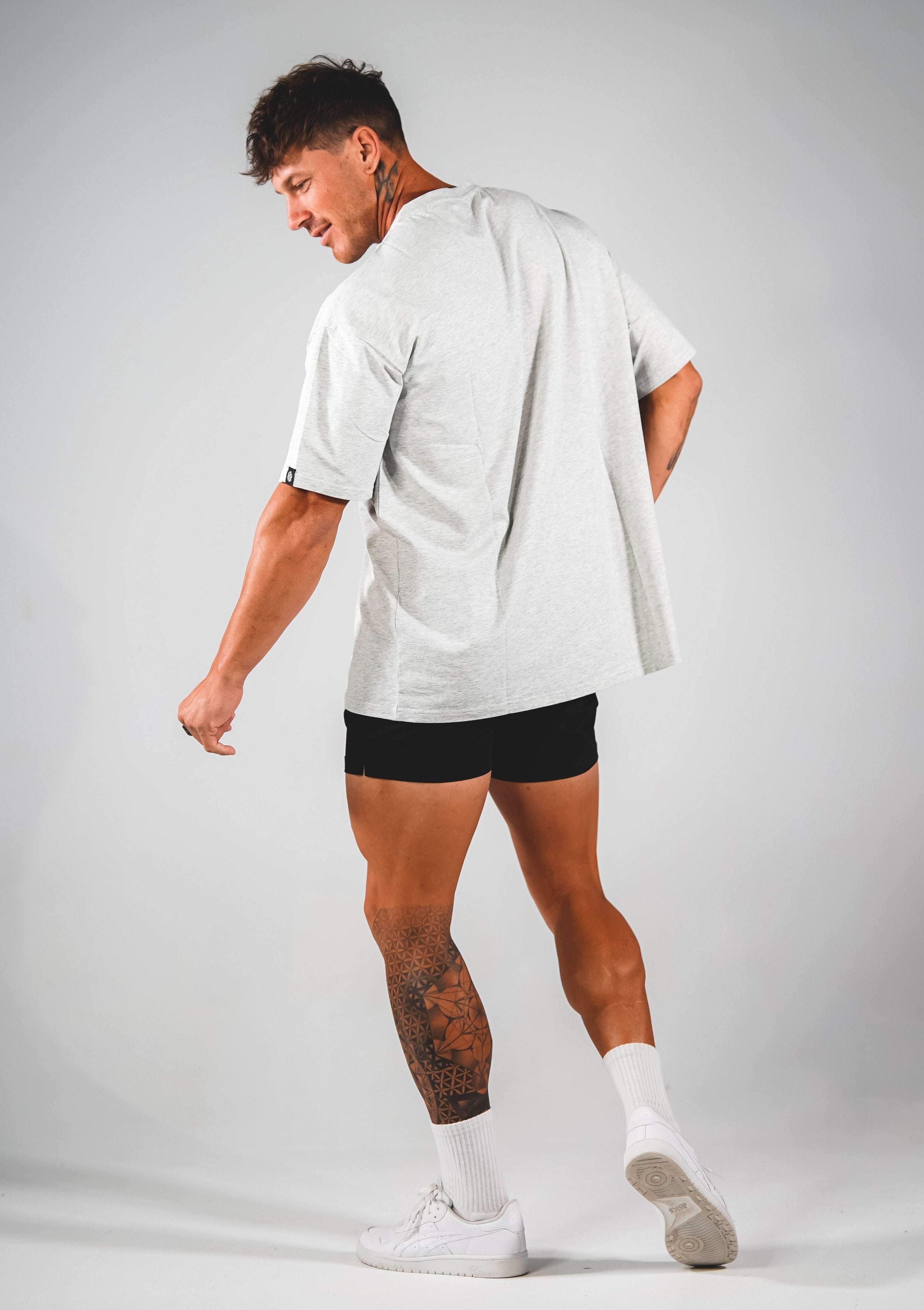 Roo Pump Tee - Grey - GYMROOS