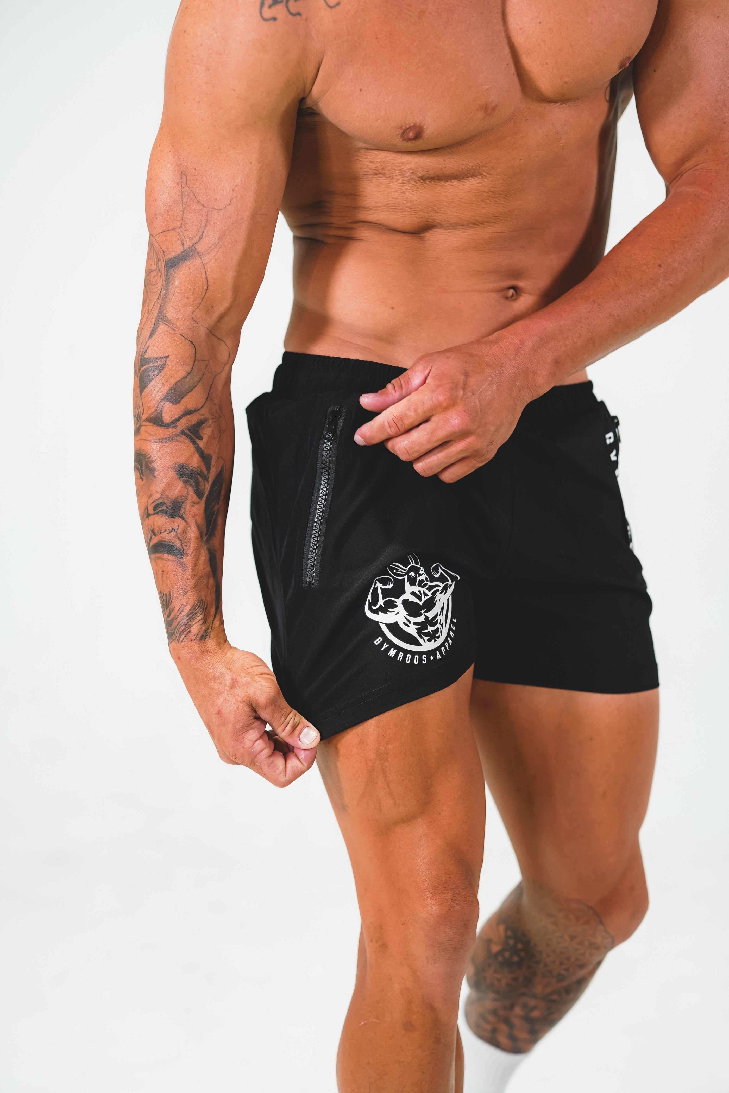 Roo Shorts - Black - GYMROOS
