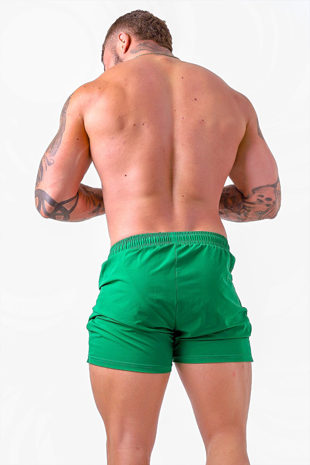 Roo Shorts - Green & Gold - GYMROOS