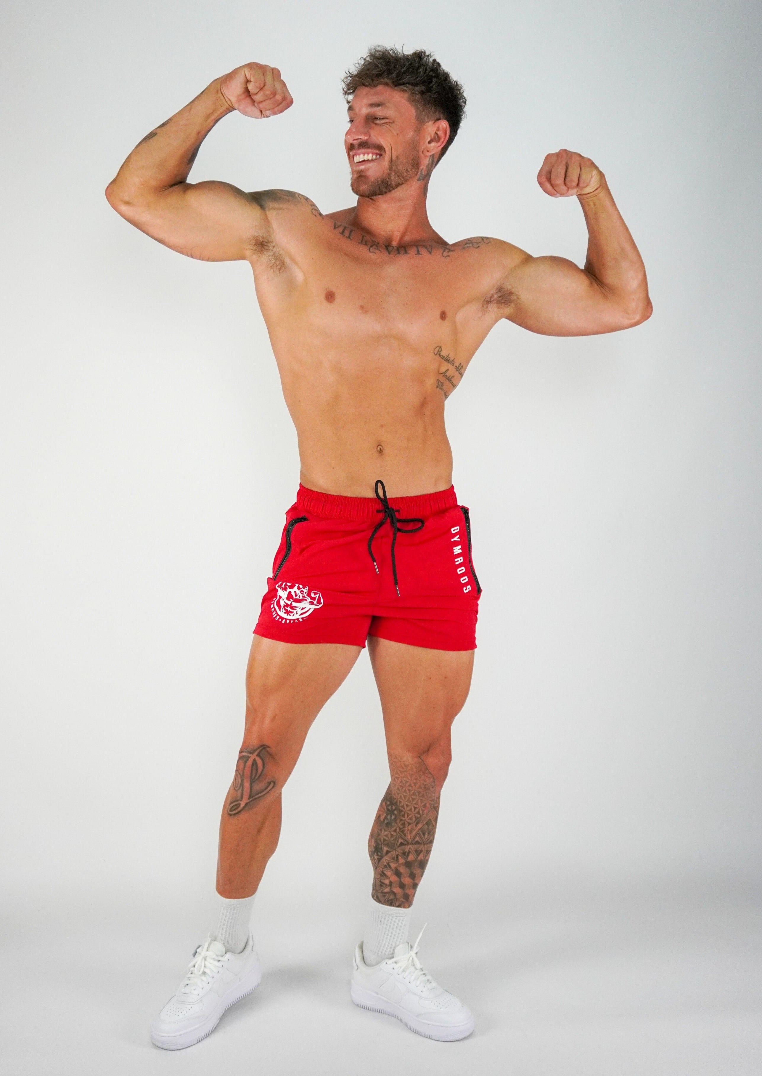 Roo Shorts - Red - GYMROOS