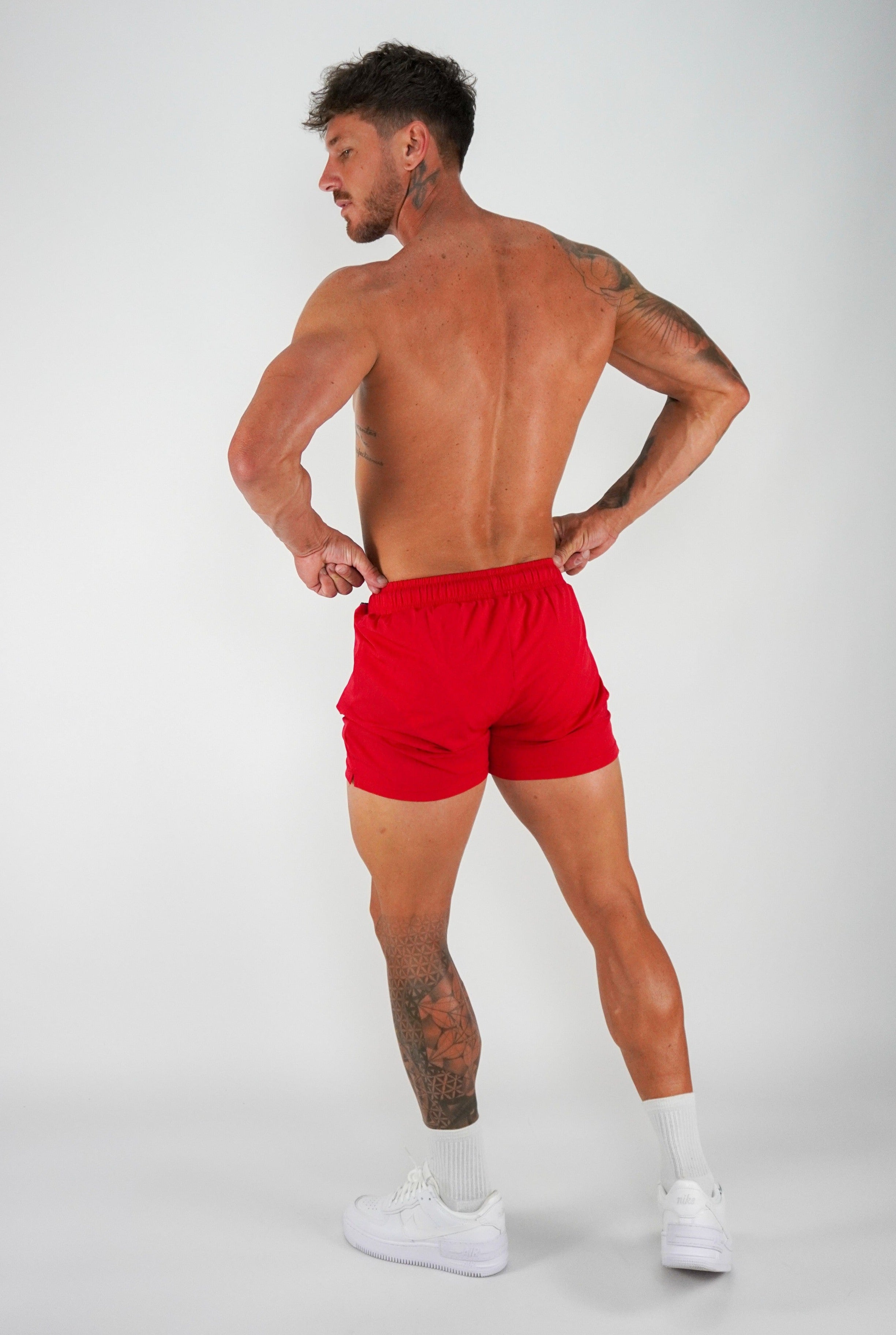 Roo Shorts - Red - GYMROOS