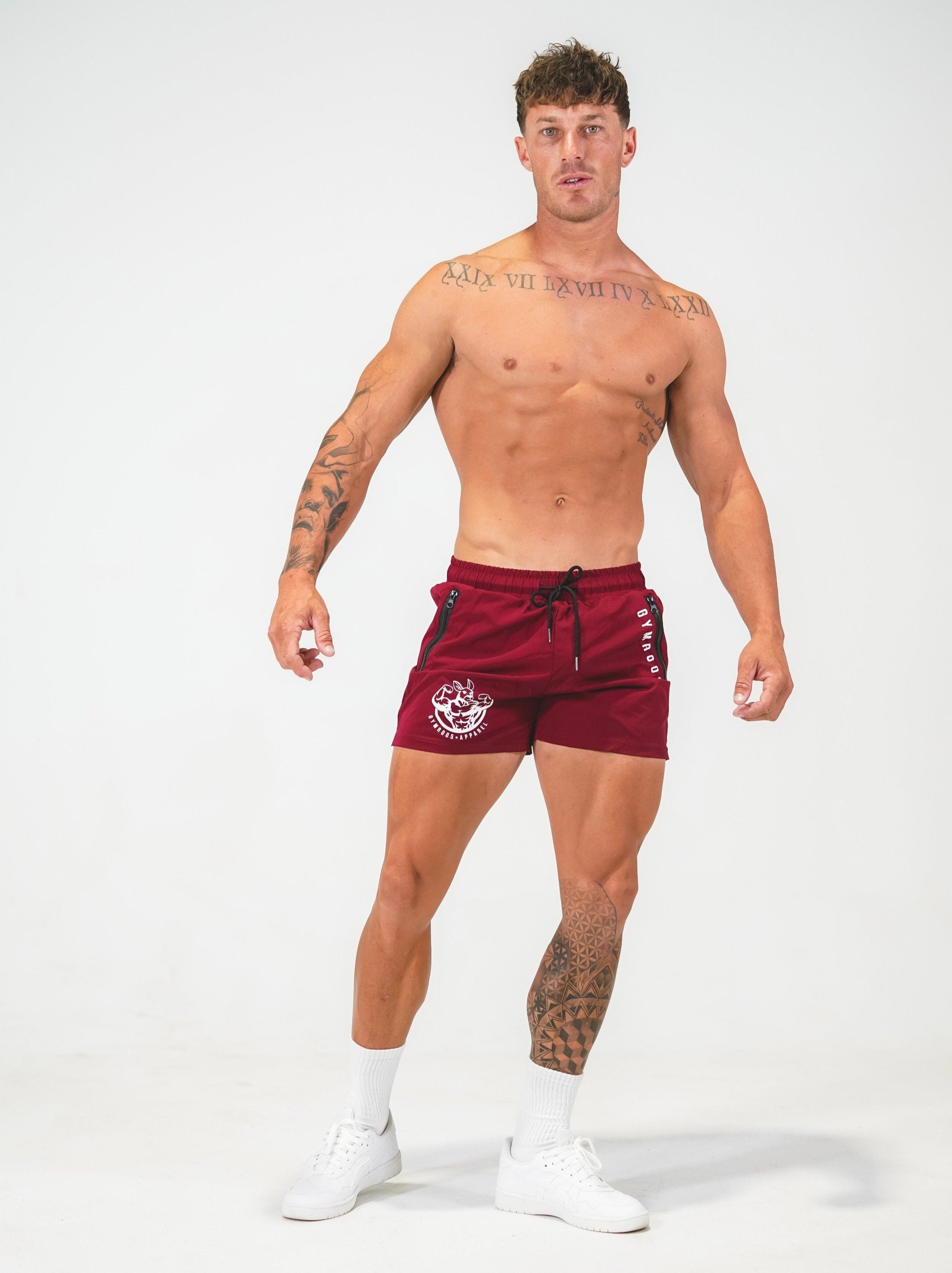 Roo Shorts - Red - GYMROOS