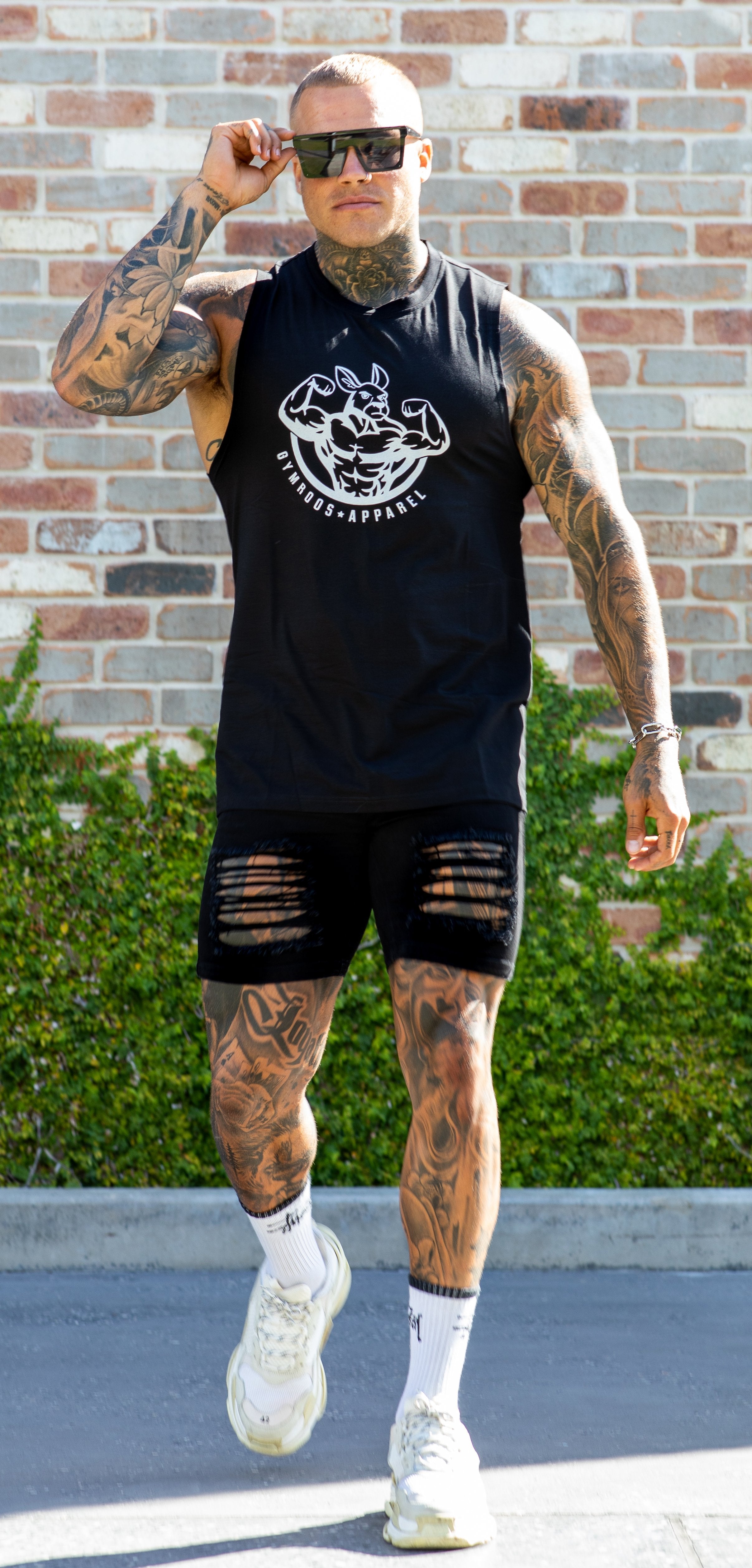 Roo Tank - Black - GYMROOS