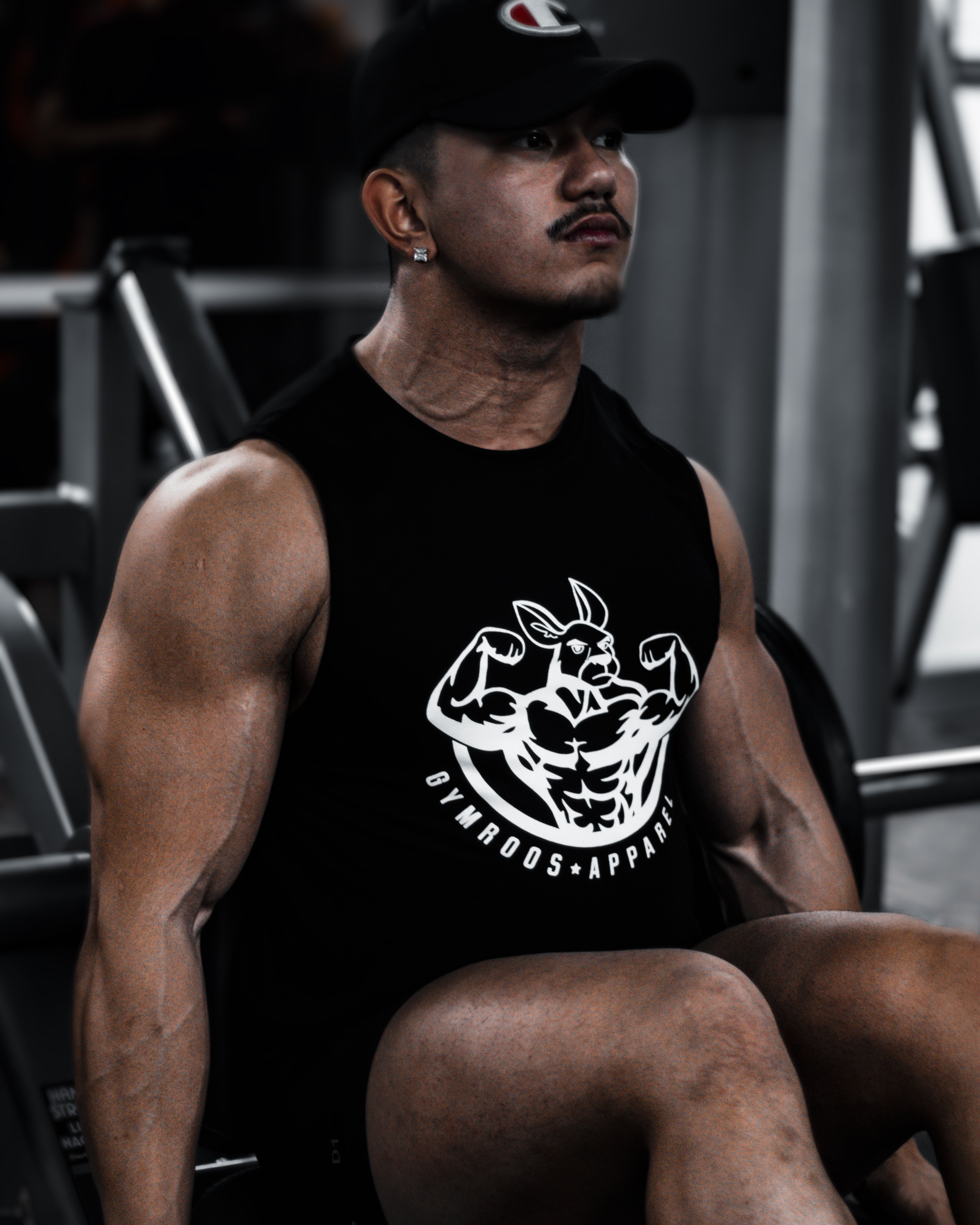 Roo Tank - Black - GYMROOS