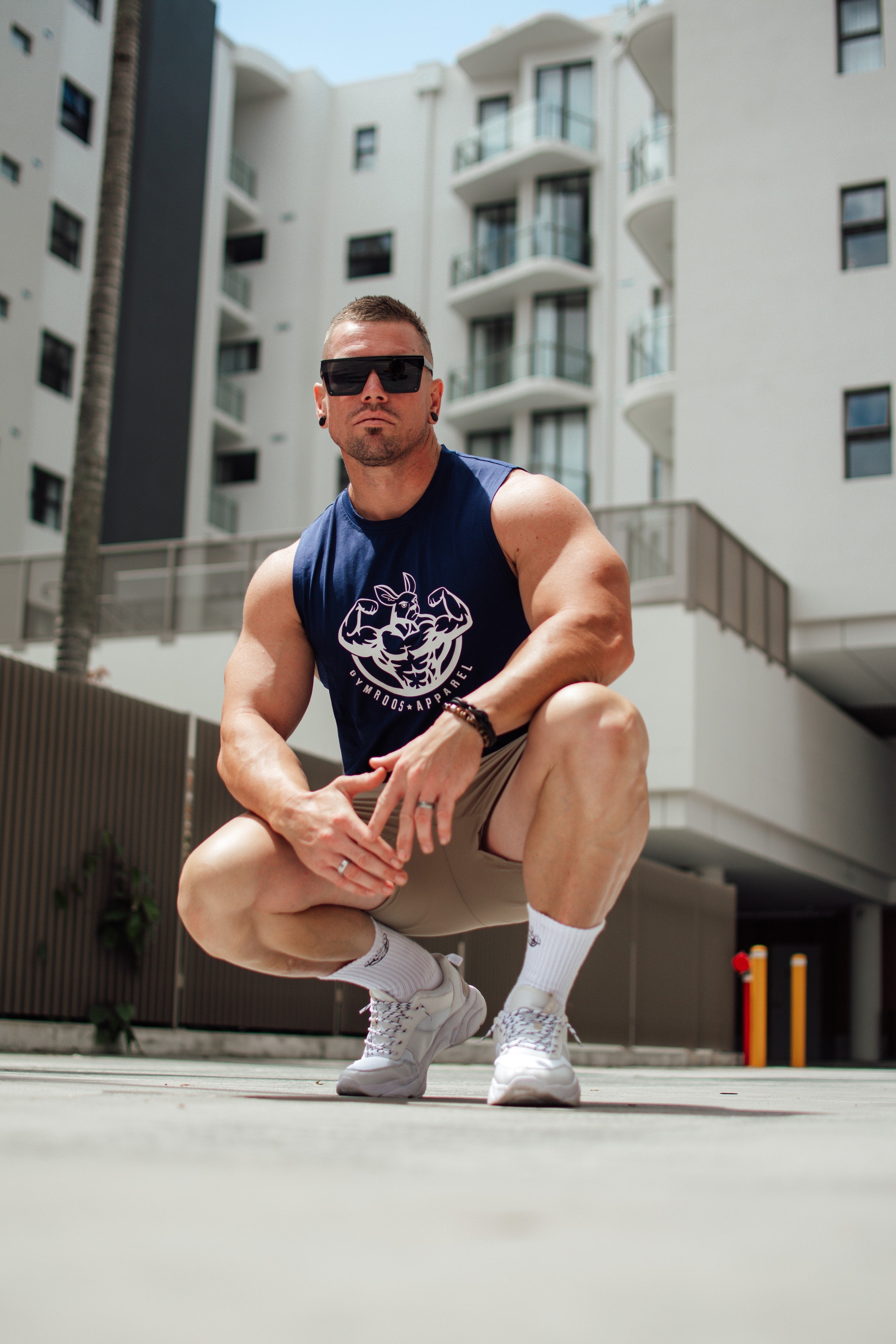 Roo Tank - Navy Blue - GYMROOS