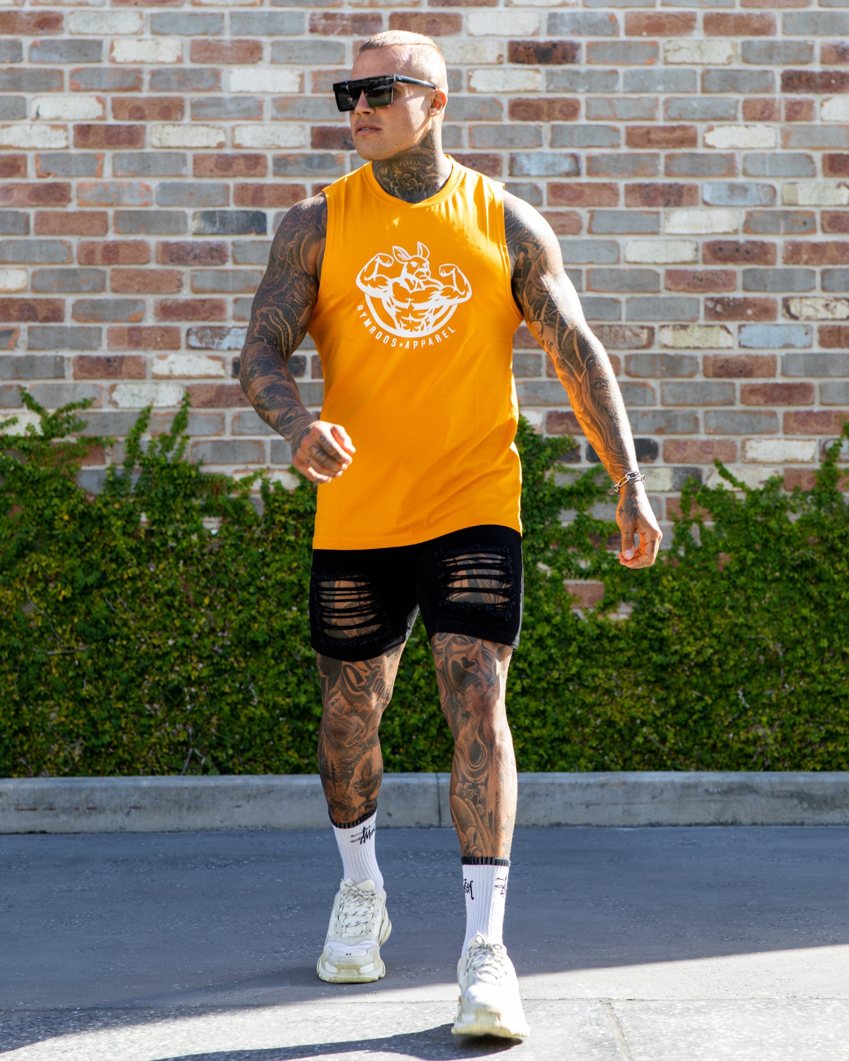 Roo Tank - Orange - GYMROOS