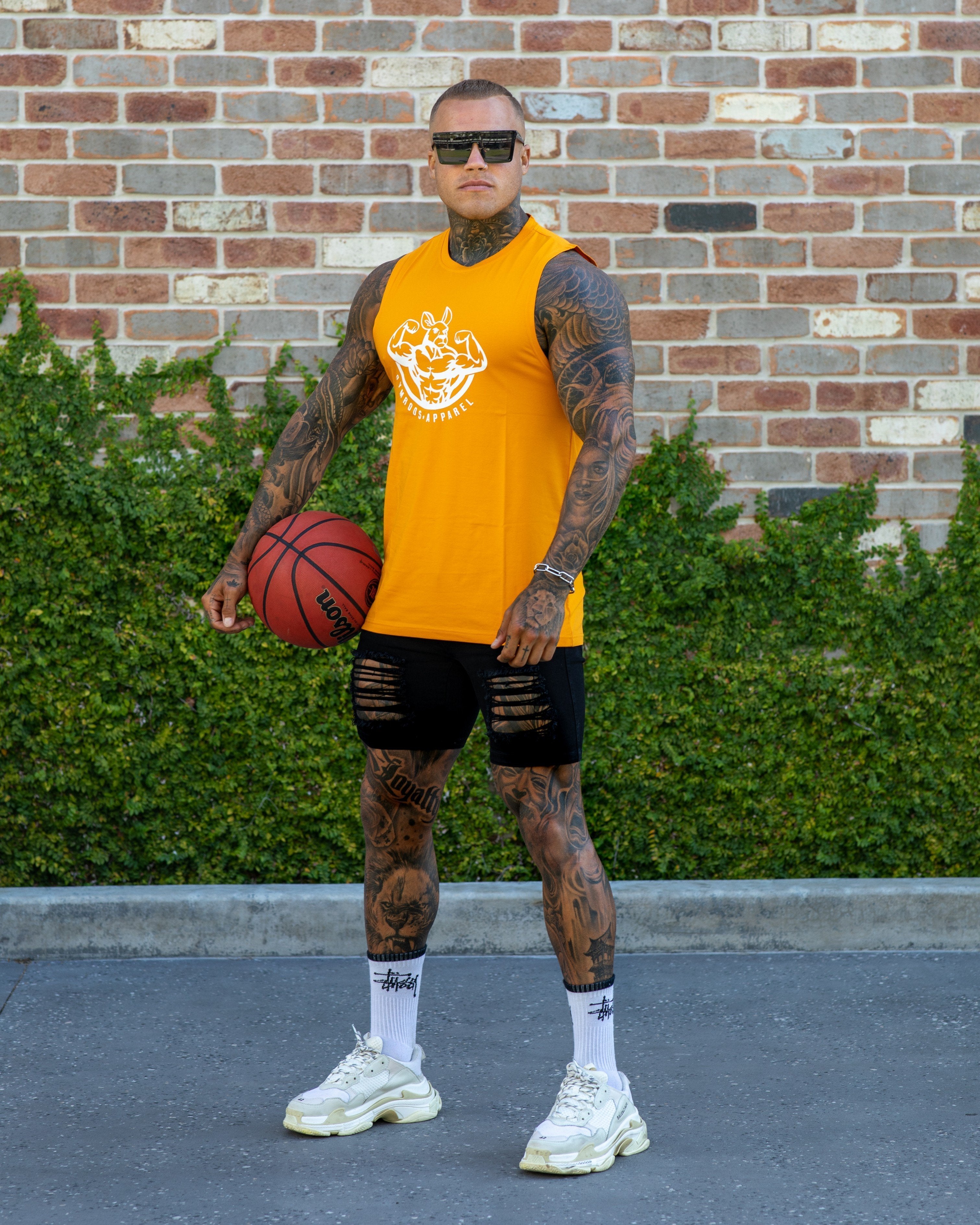 Roo Tank - Orange - GYMROOS