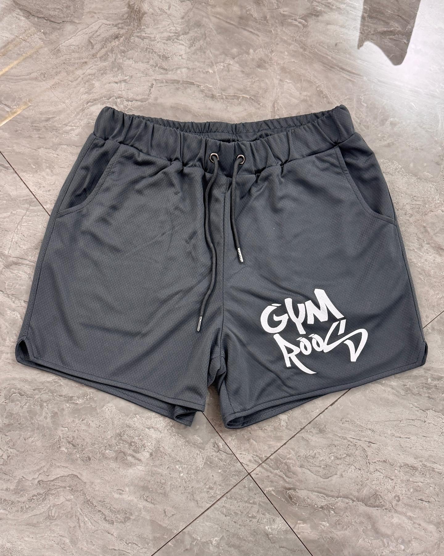 Script Shorts - Grey