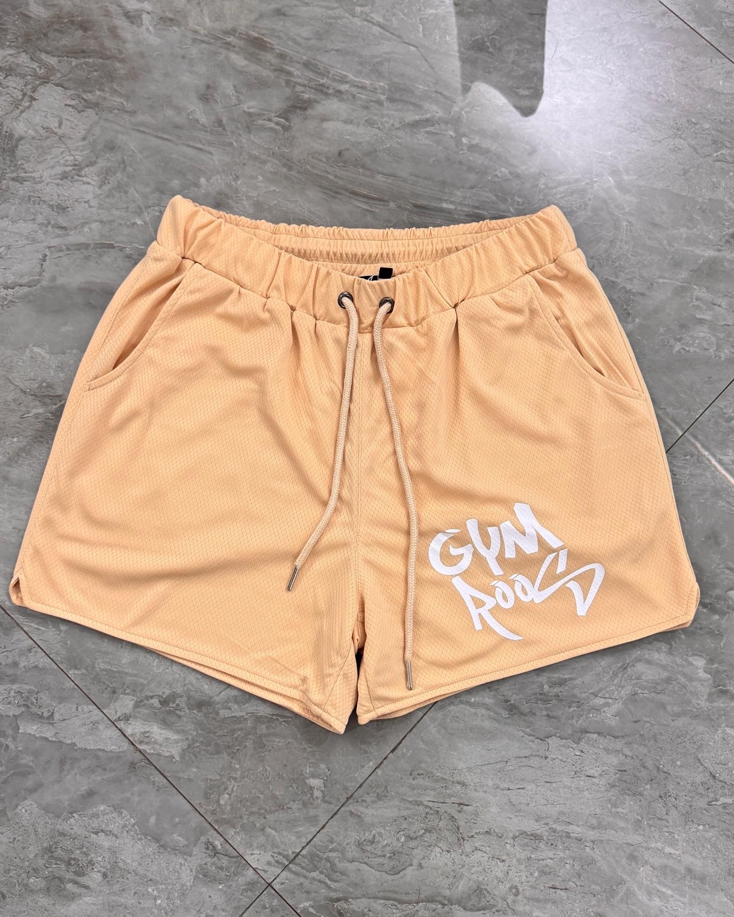 Script Shorts - Tan