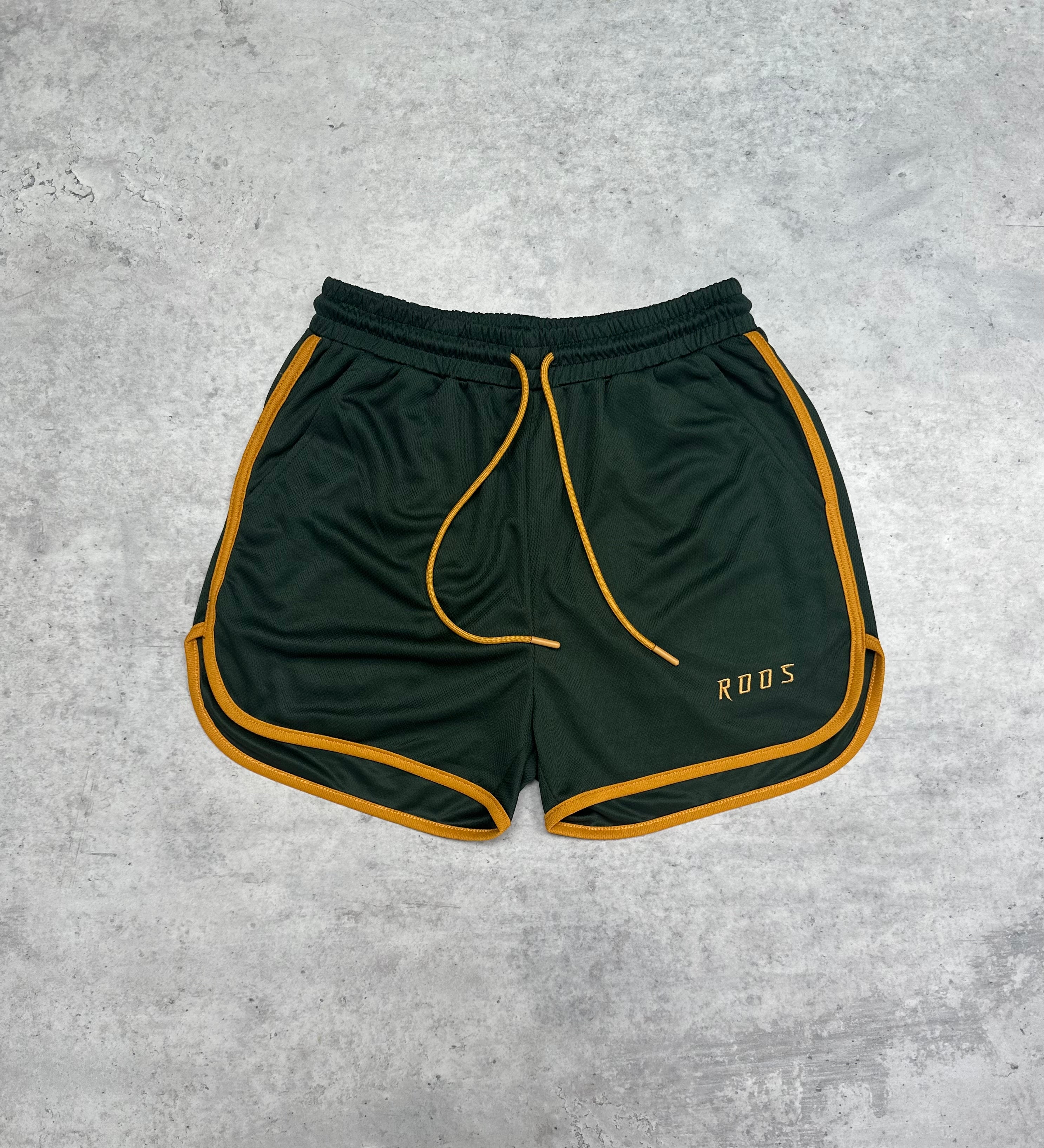 Retro Shorts - Green & Gold