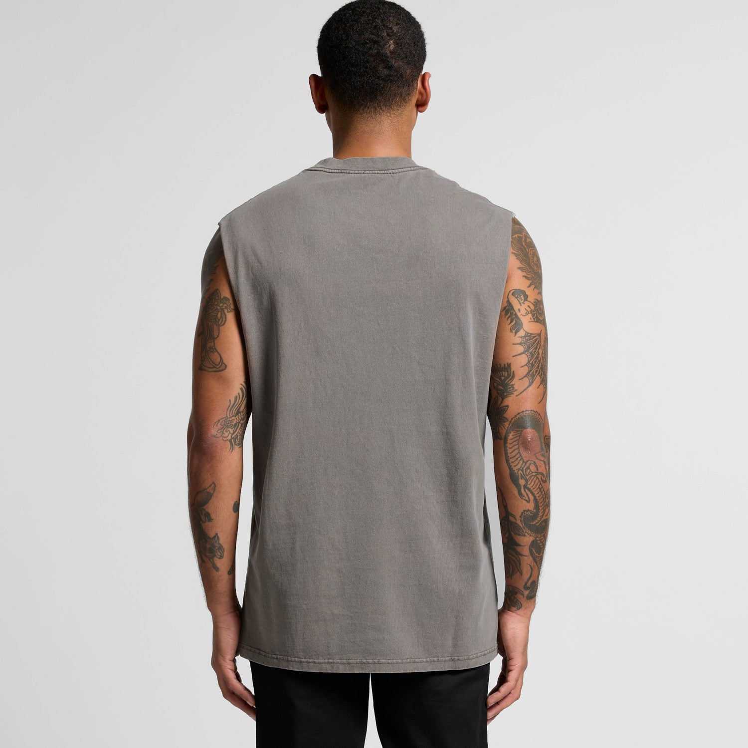 Venom Shoulder Tank - Ash Grey