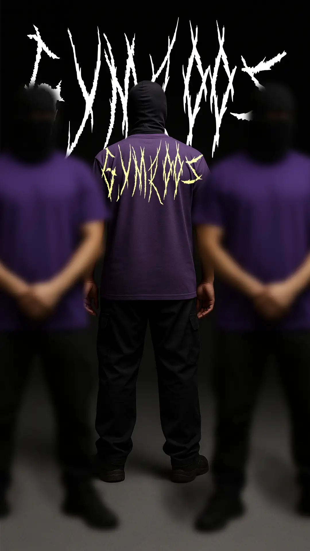 Scream Oversized Tee - Midnight Purple