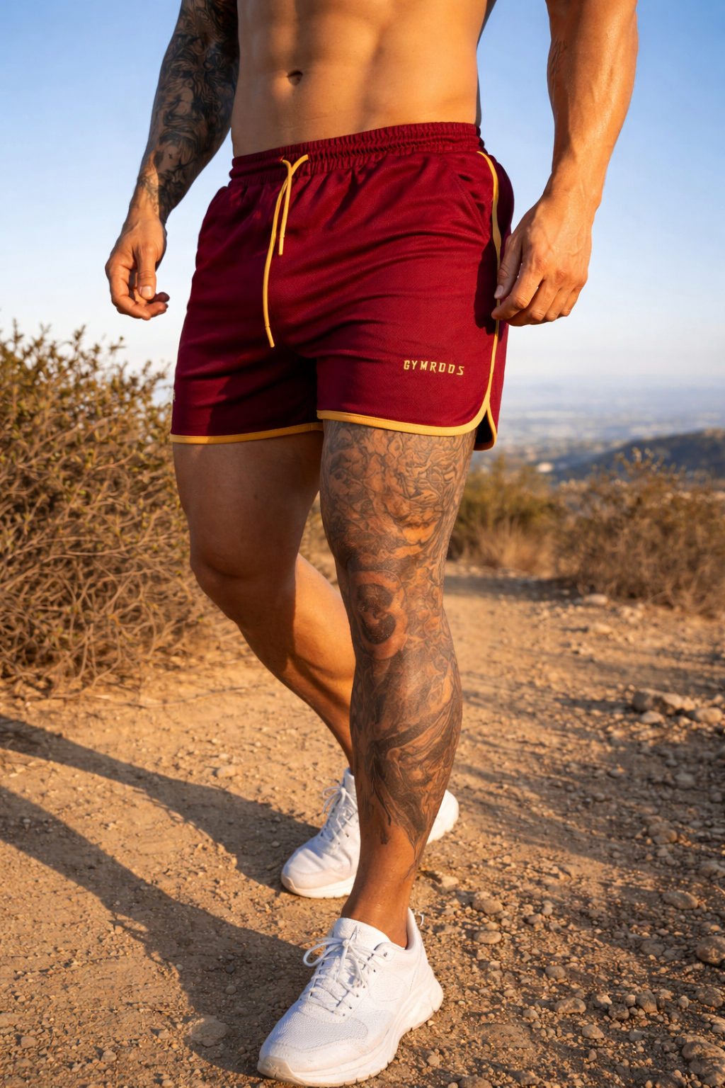 Retro Shorts - Maroon