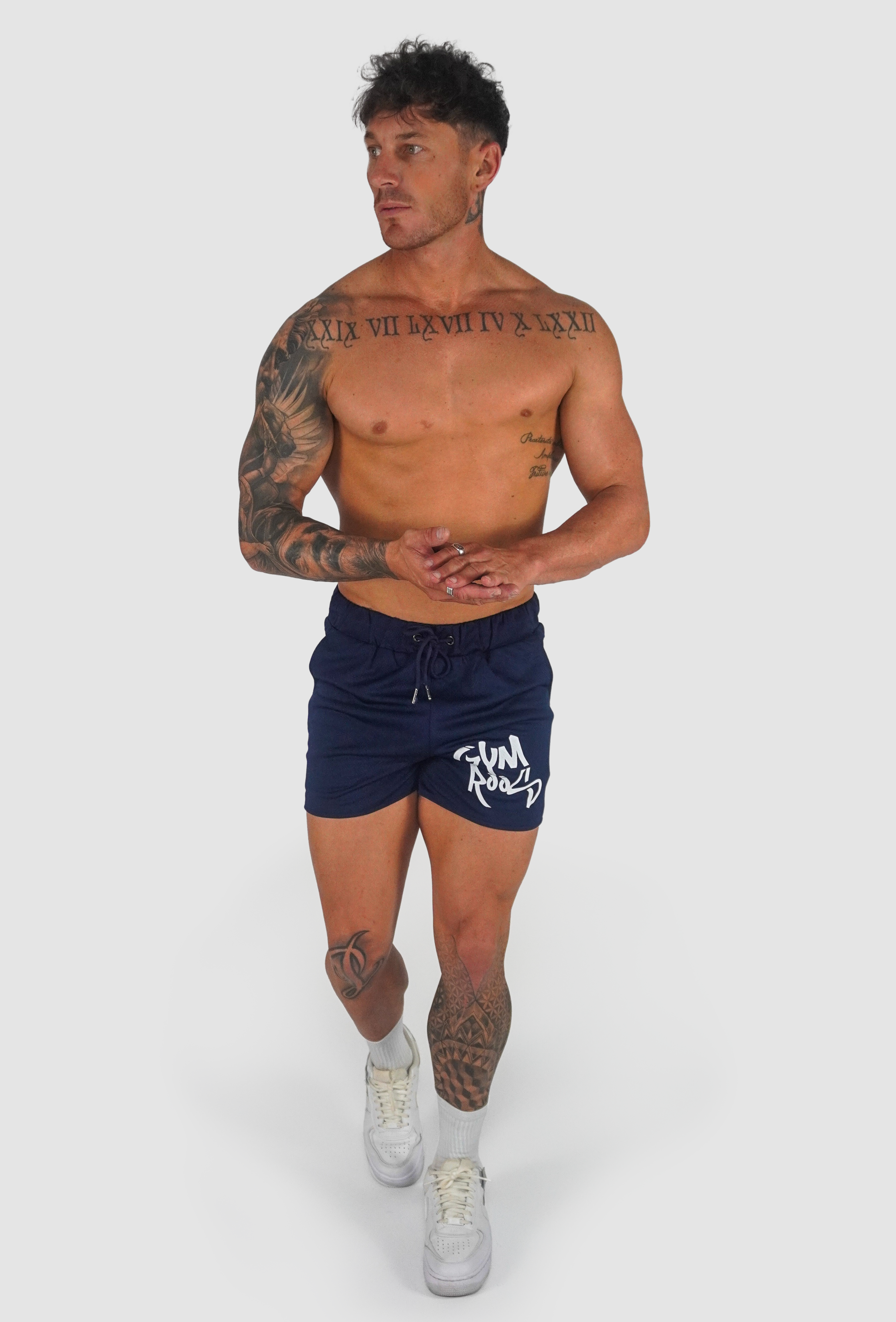 Script Shorts - Navy