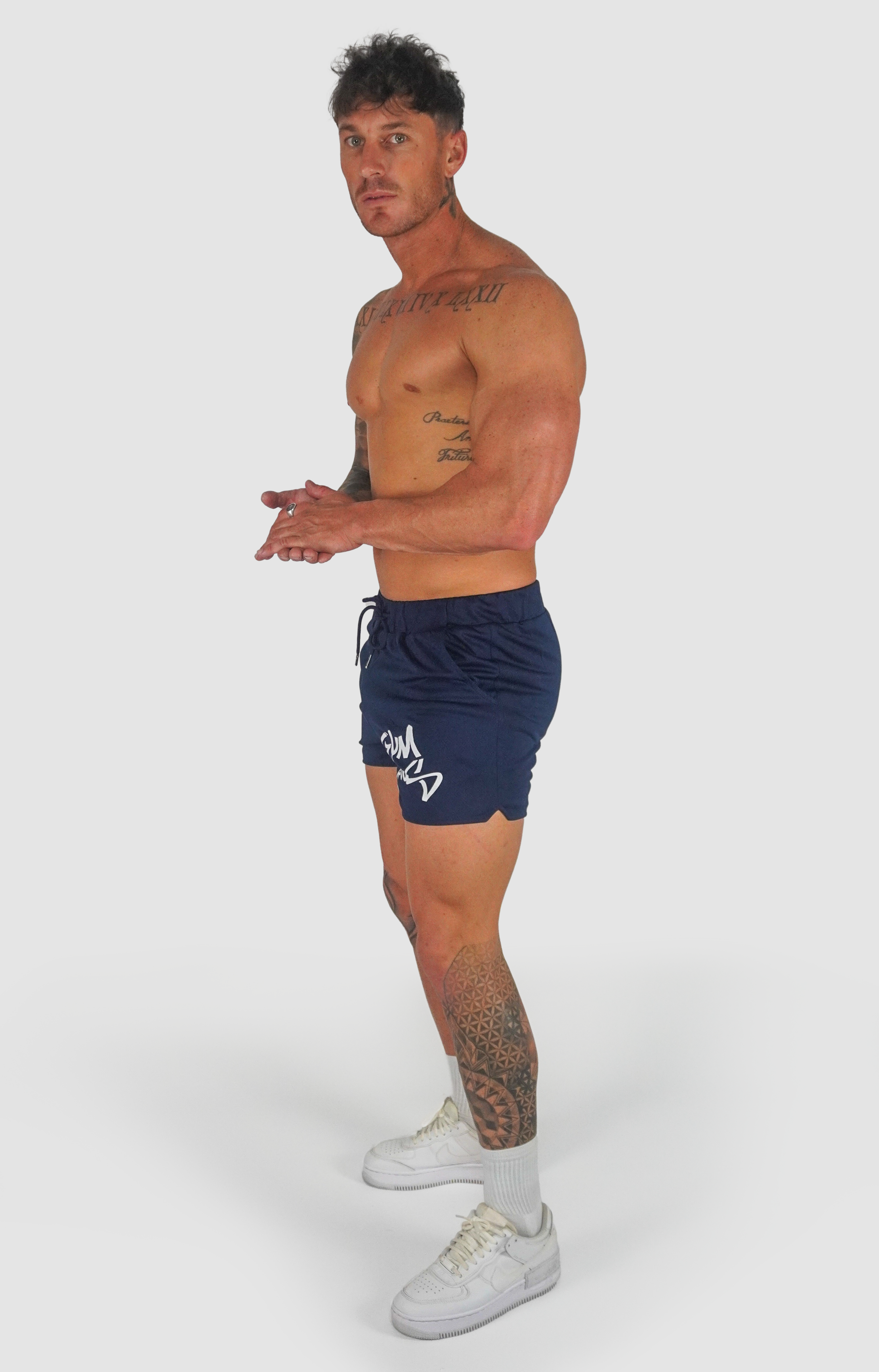 Script Shorts - Navy