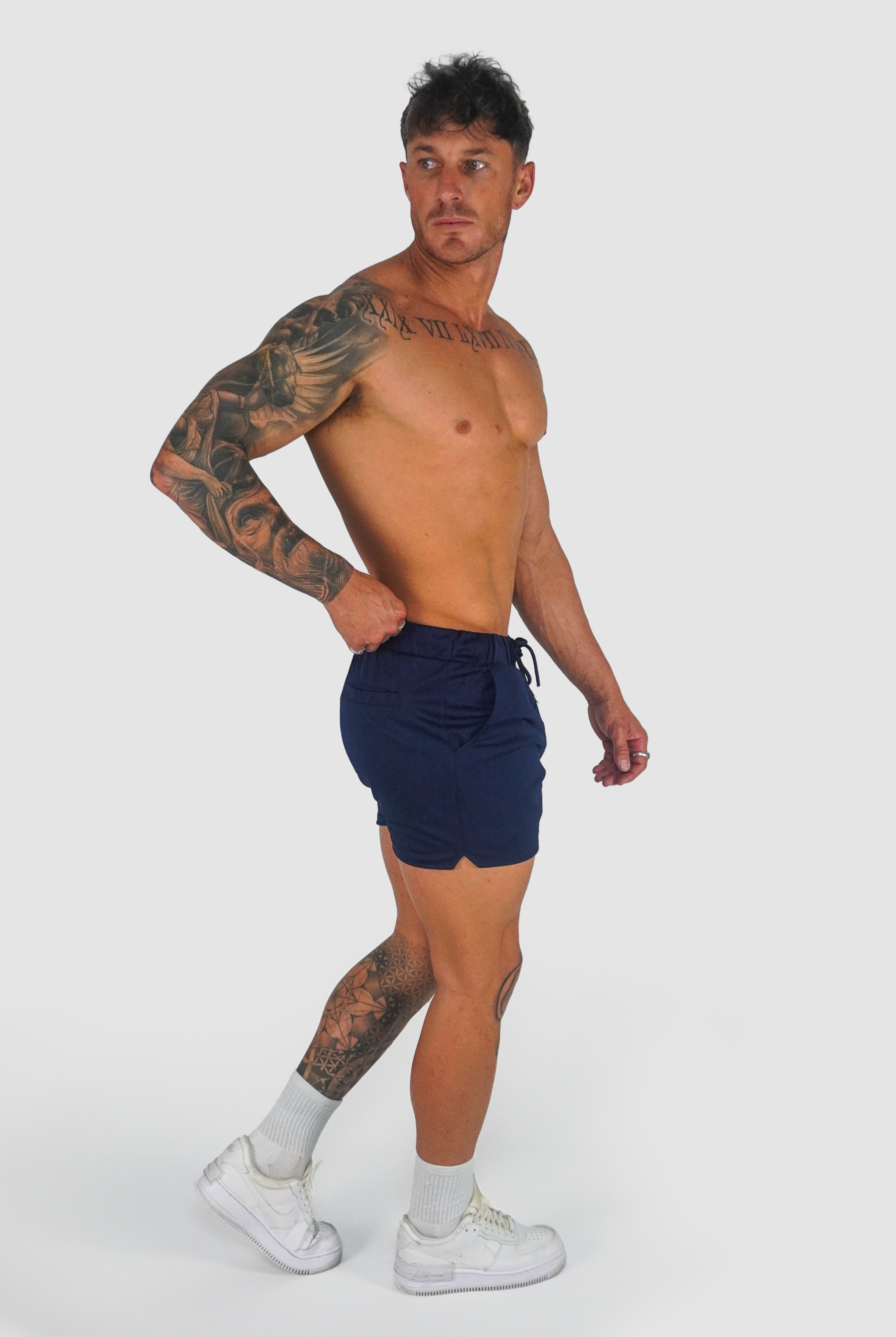 Script Shorts - Navy