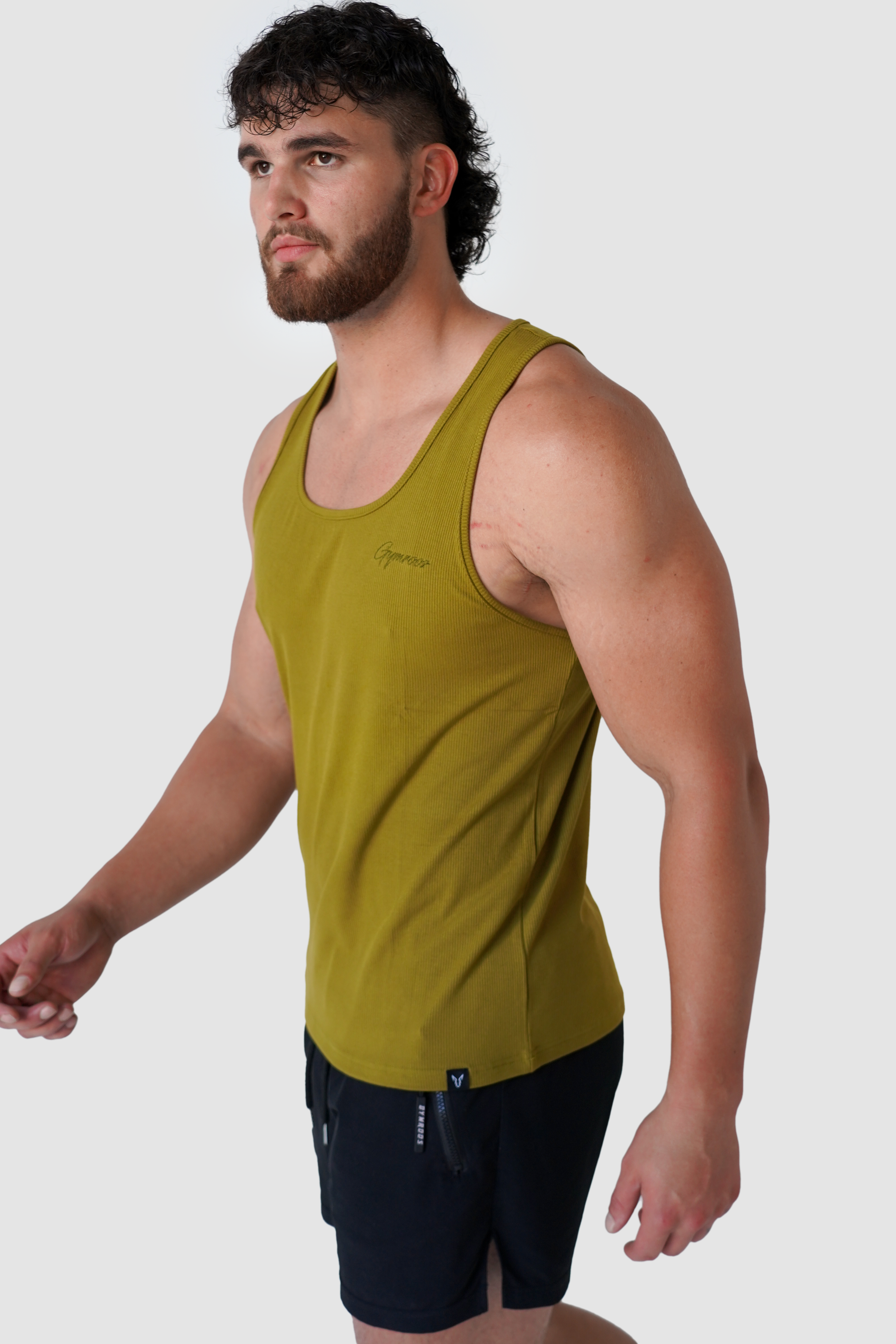 Ribbed Tank - Olive