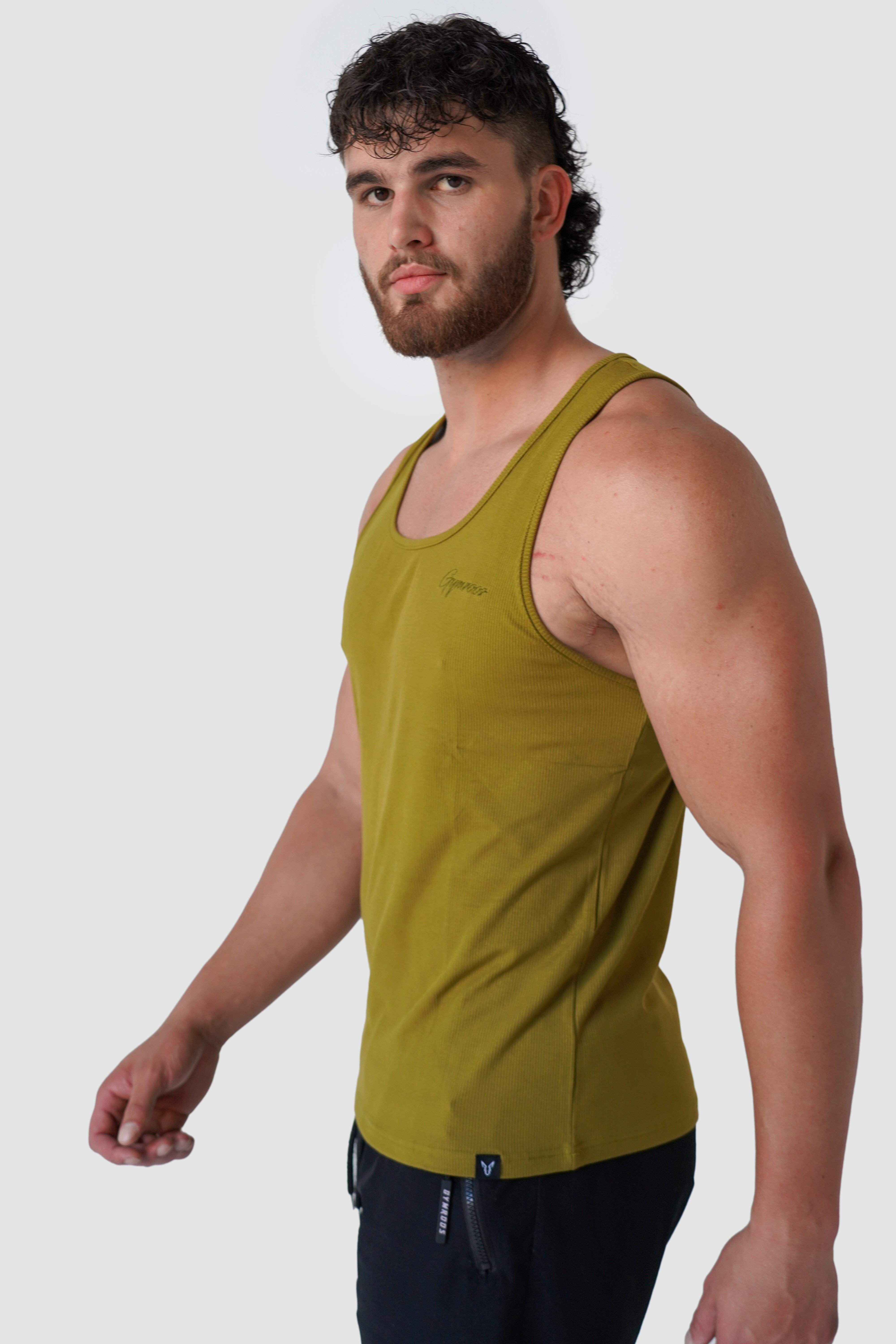 Ribbed Tank - Olive