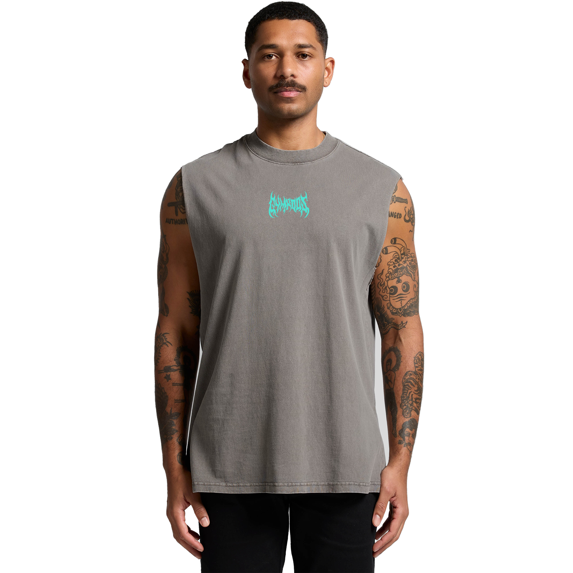 Venom Shoulder Tank - Ash Grey