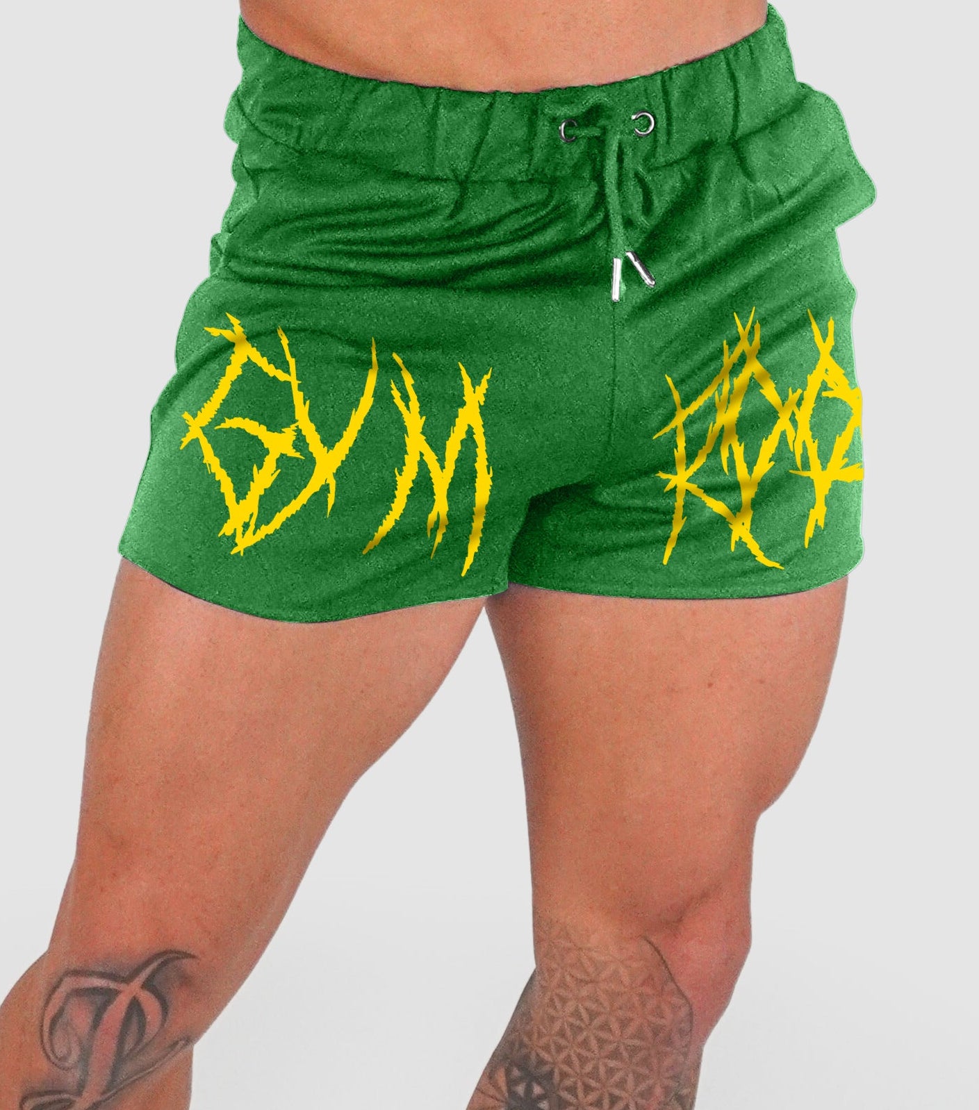 Scream Shorts - Green x Gold