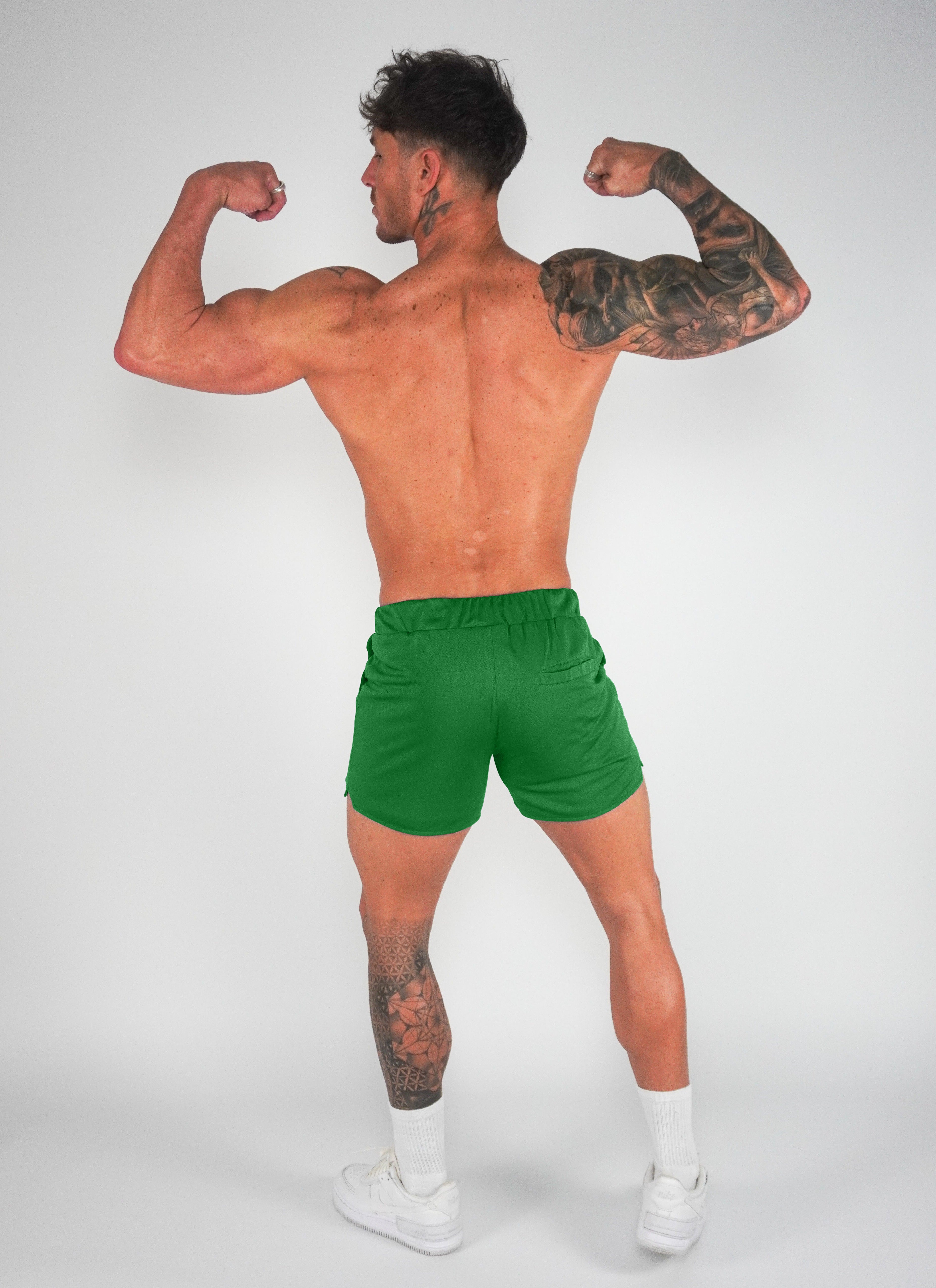 Scream Shorts - Green x Gold