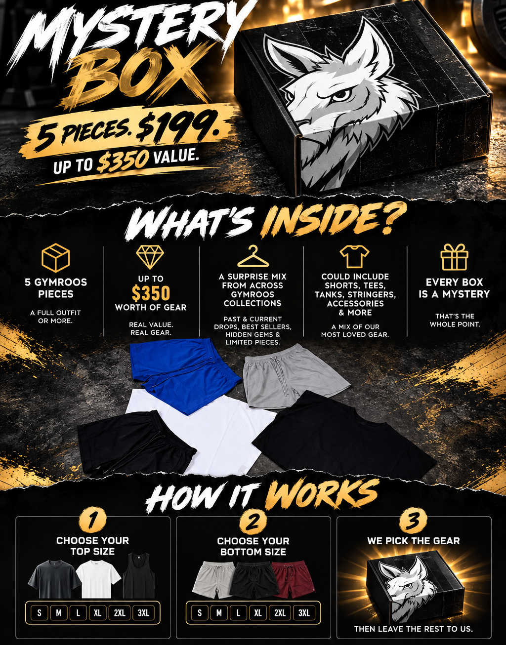 THE ROO BOX - UP TO $350 OF GEAR.