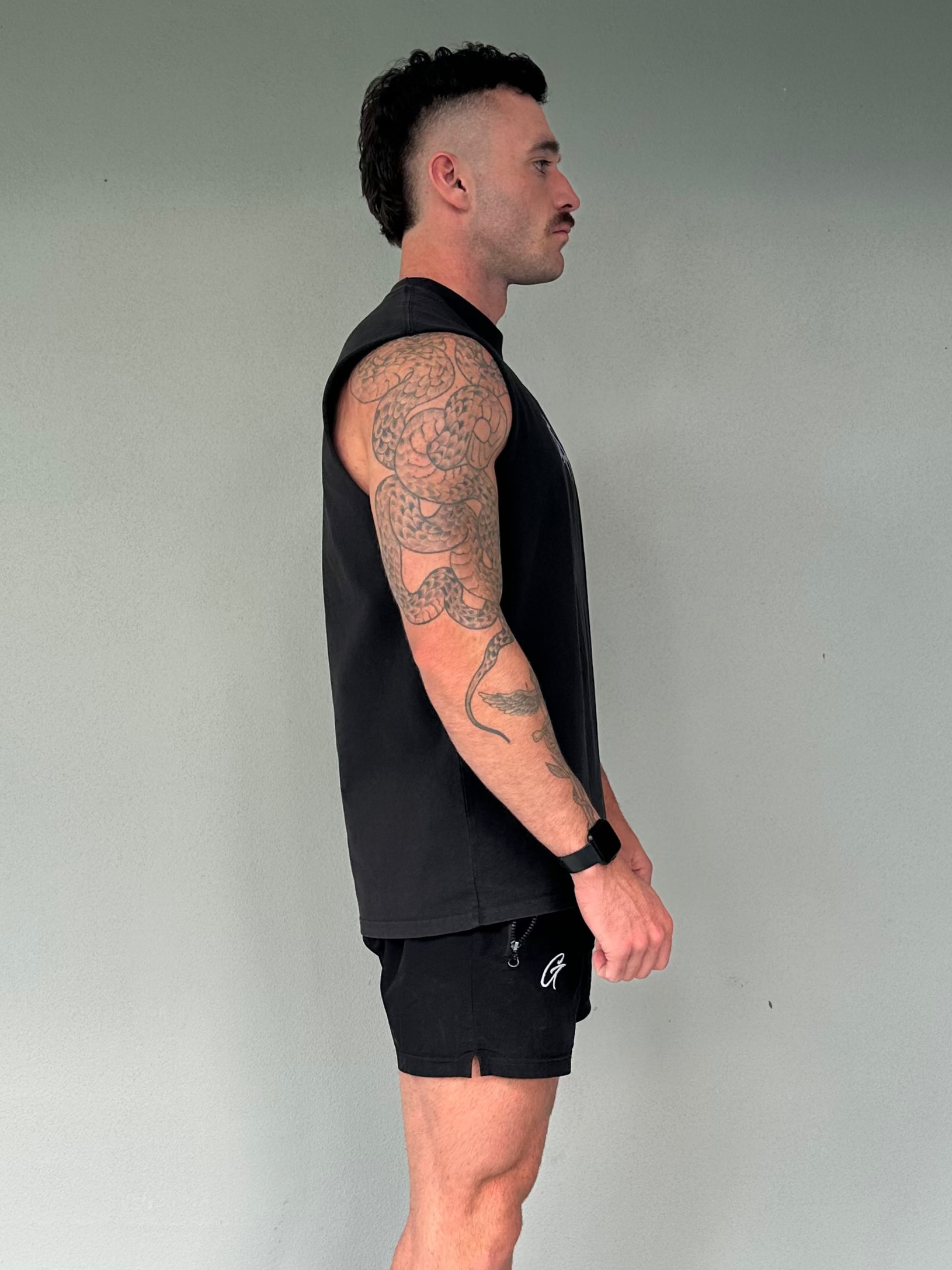 Venom Shoulder Tank - Coal