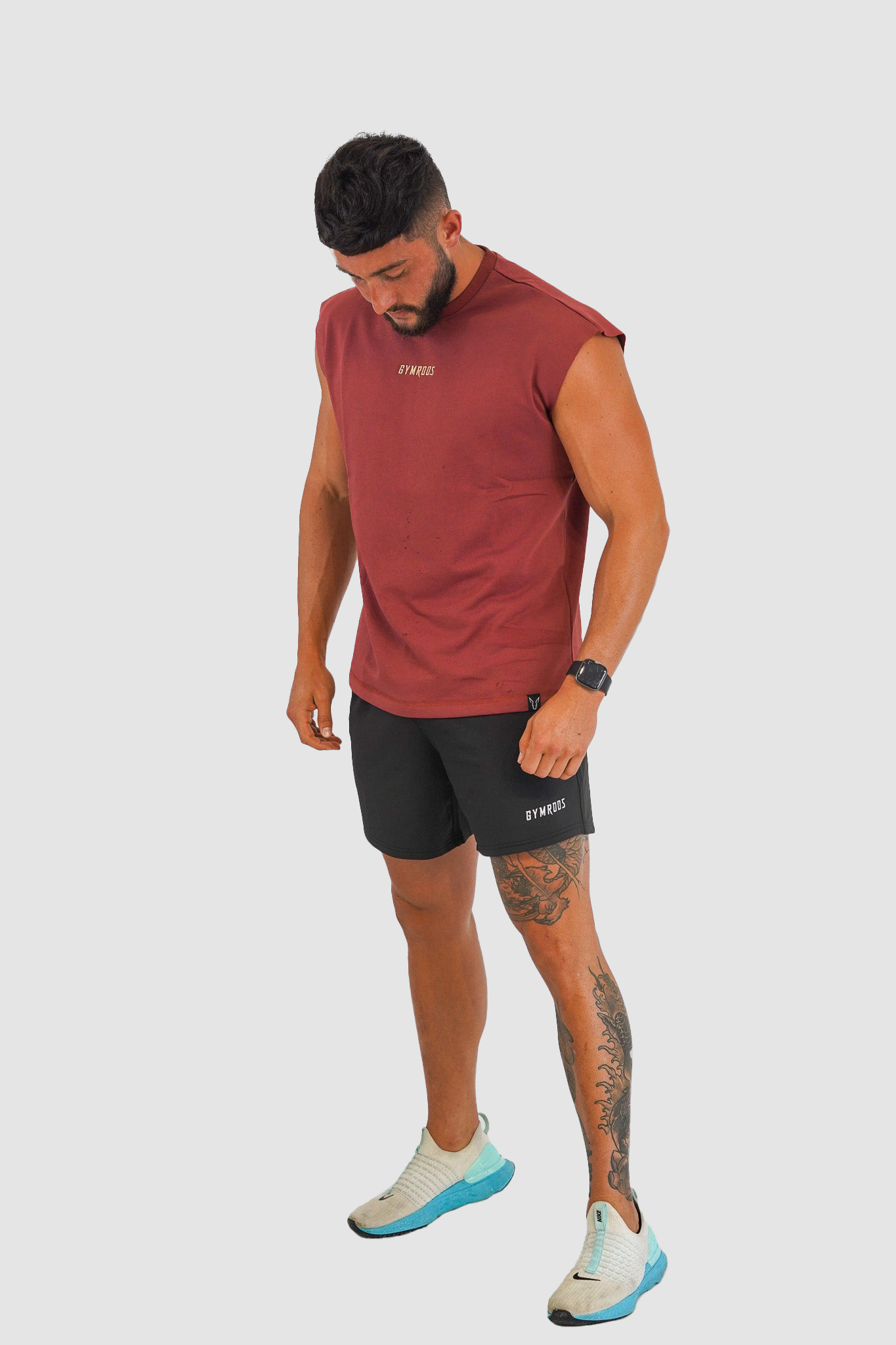 Culture Drop Shoulder Tank - Burgundy