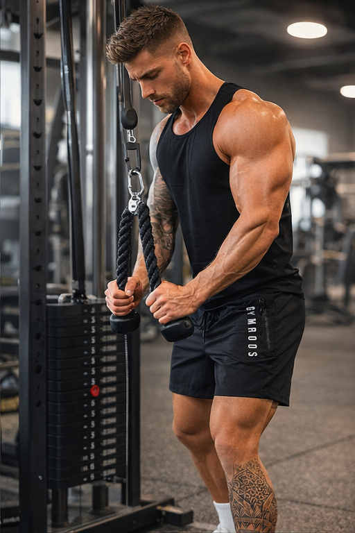 Roo Shorts - Black & Silver