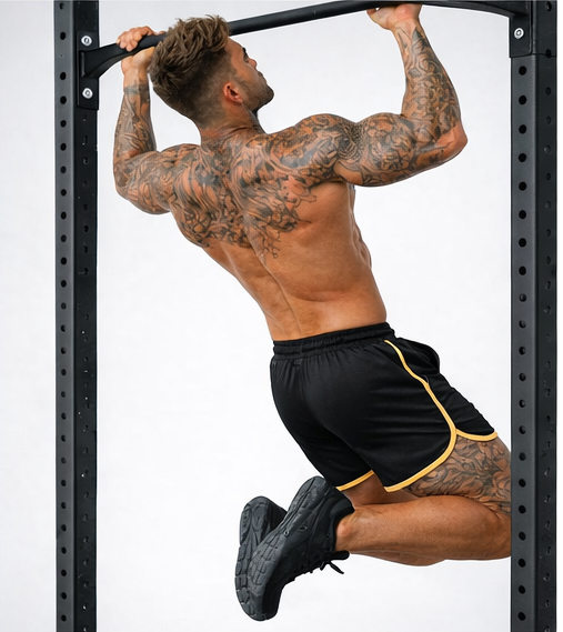 Retro Shorts - Black & Gold