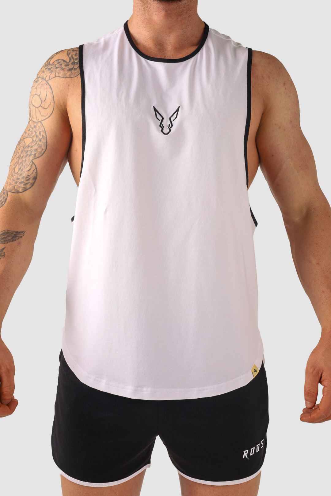 Core Drop Arm Tank - White