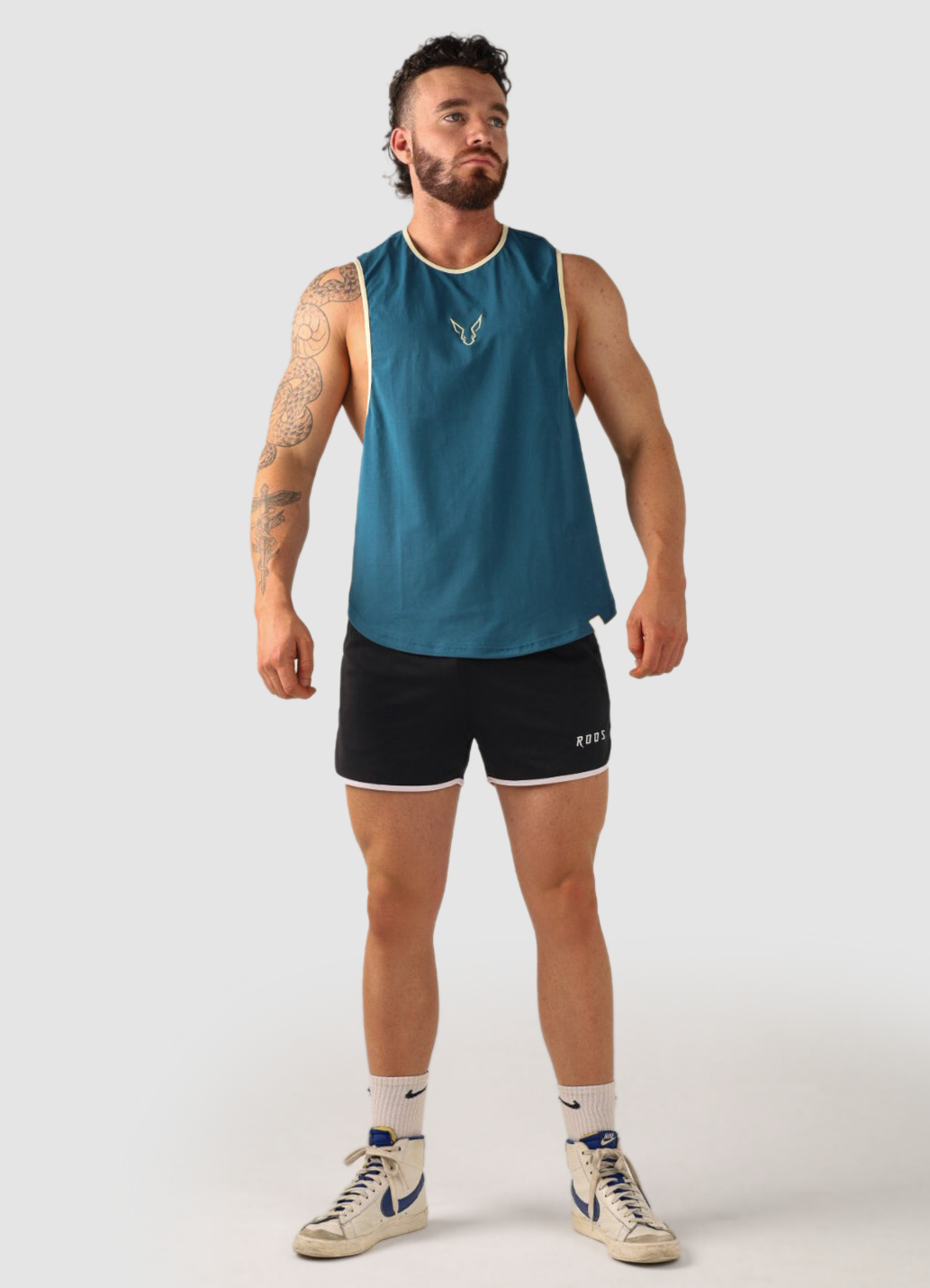 Core Drop  Arm Tank - Deep Teal