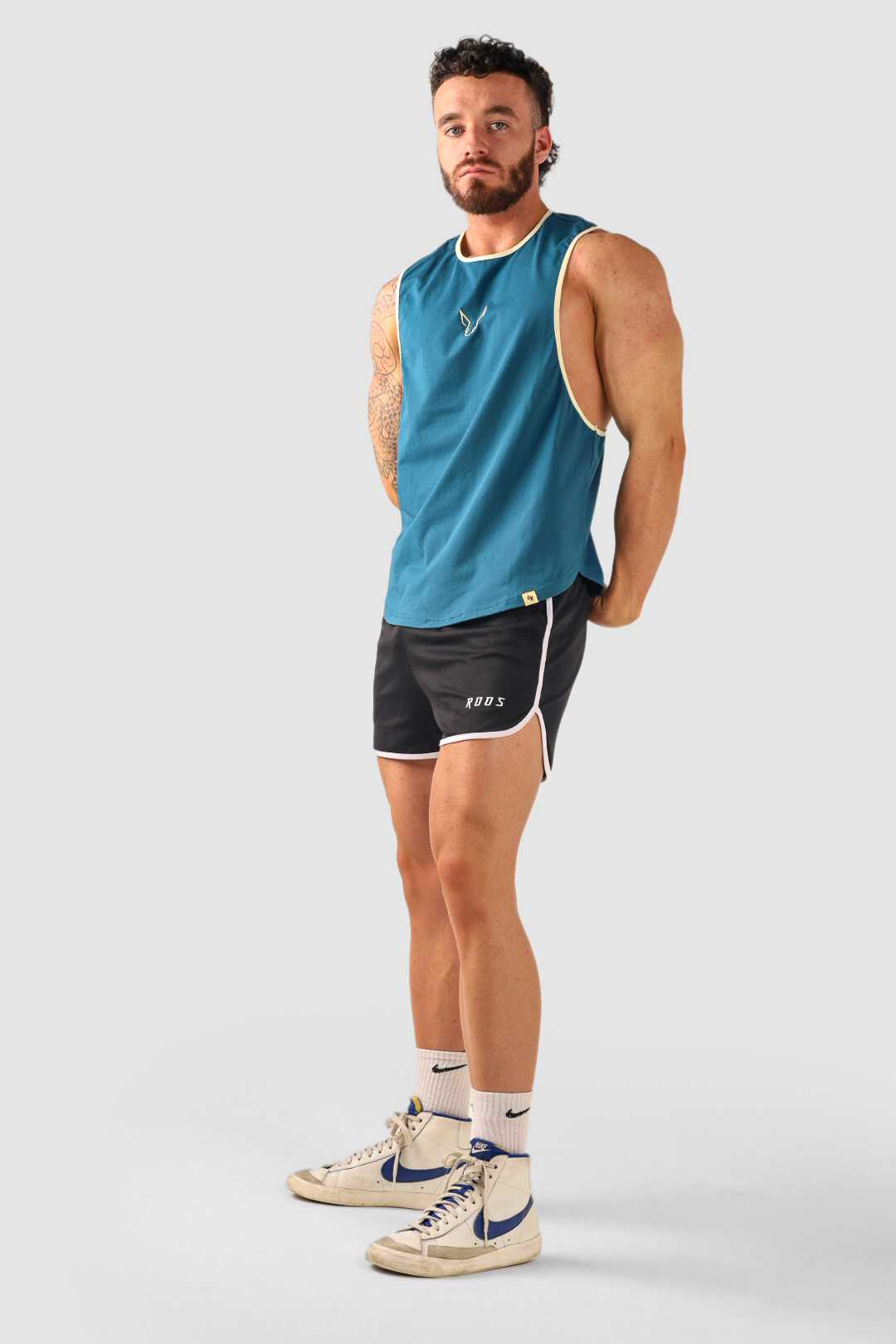 Core Drop  Arm Tank - Deep Teal