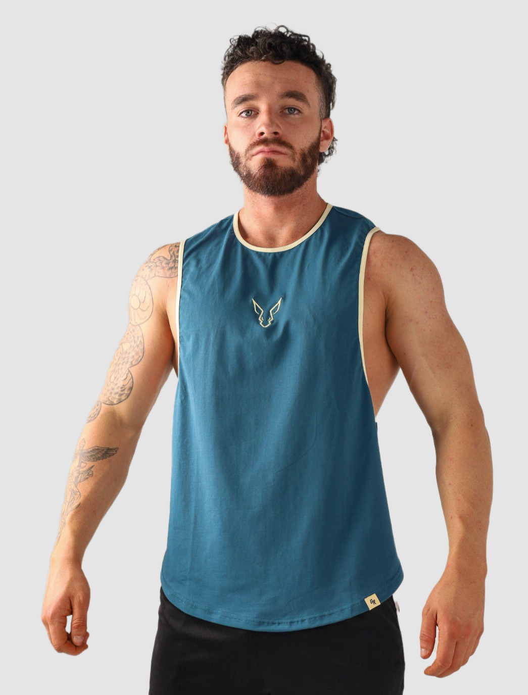 Core Drop  Arm Tank - Deep Teal