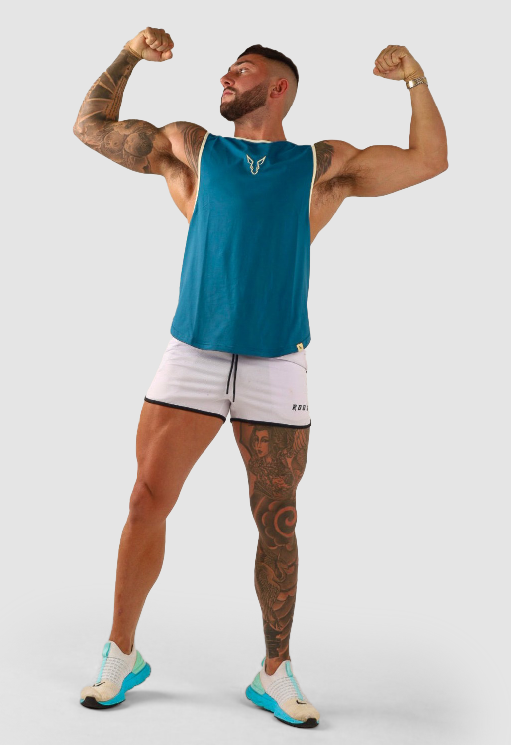 Core Drop  Arm Tank - Deep Teal